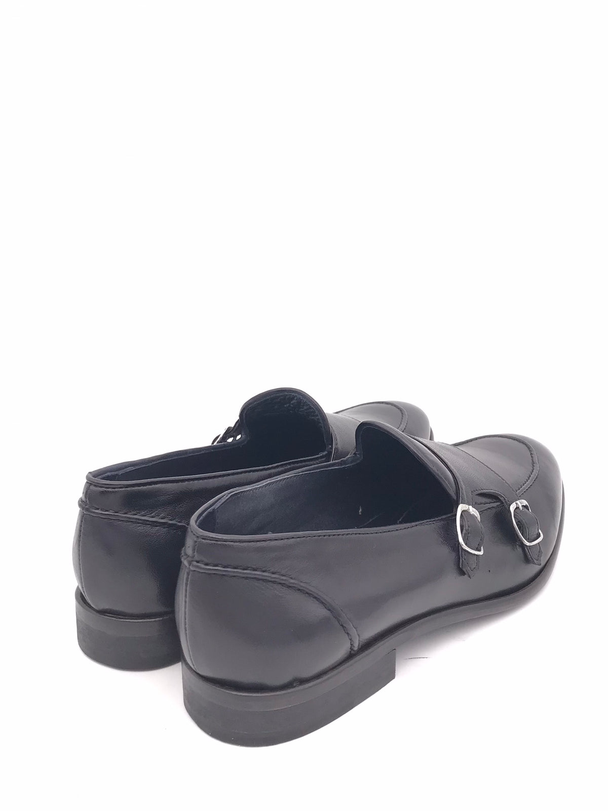 Mocassino Douglas doppia fibia in pelle nera DOUGLAS/F GUANTONERO ZULIAN 