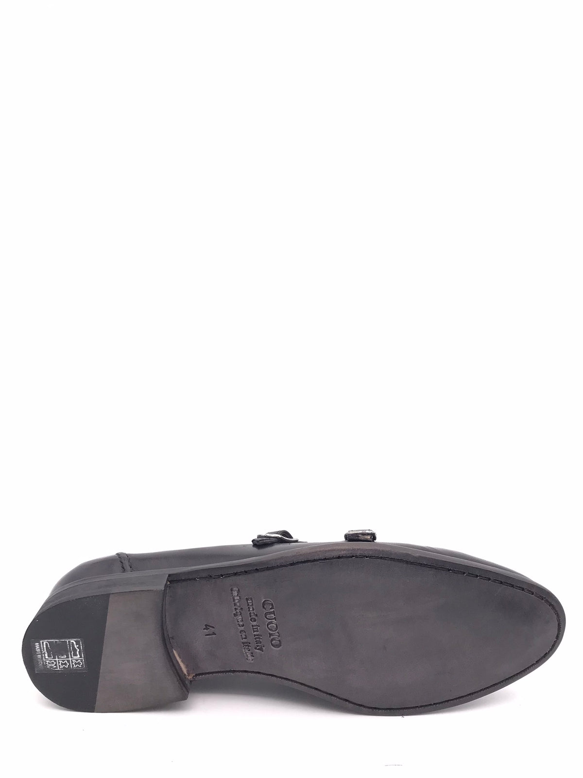 Mocassino Douglas doppia fibia in pelle nera DOUGLAS/F GUANTONERO ZULIAN 