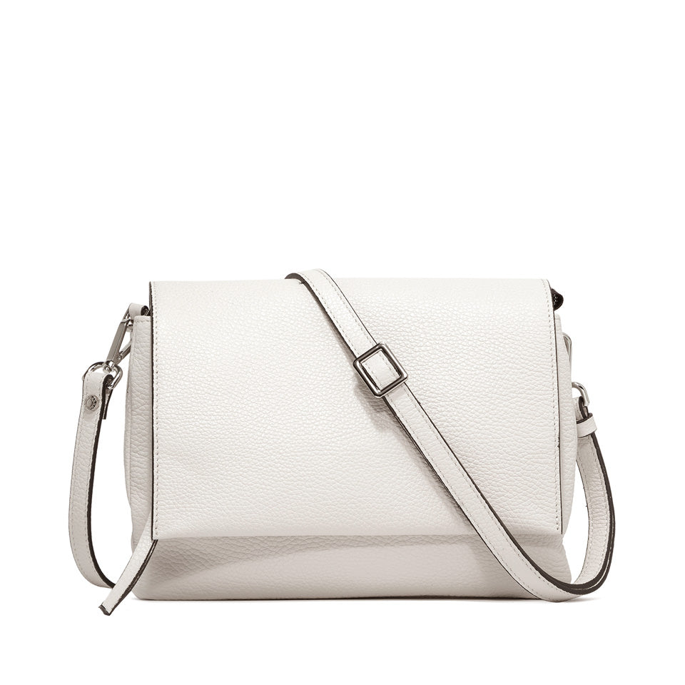 Borsa Three in pelle bottalata marble BS4364 LATTE GIANNI CHIARINI 