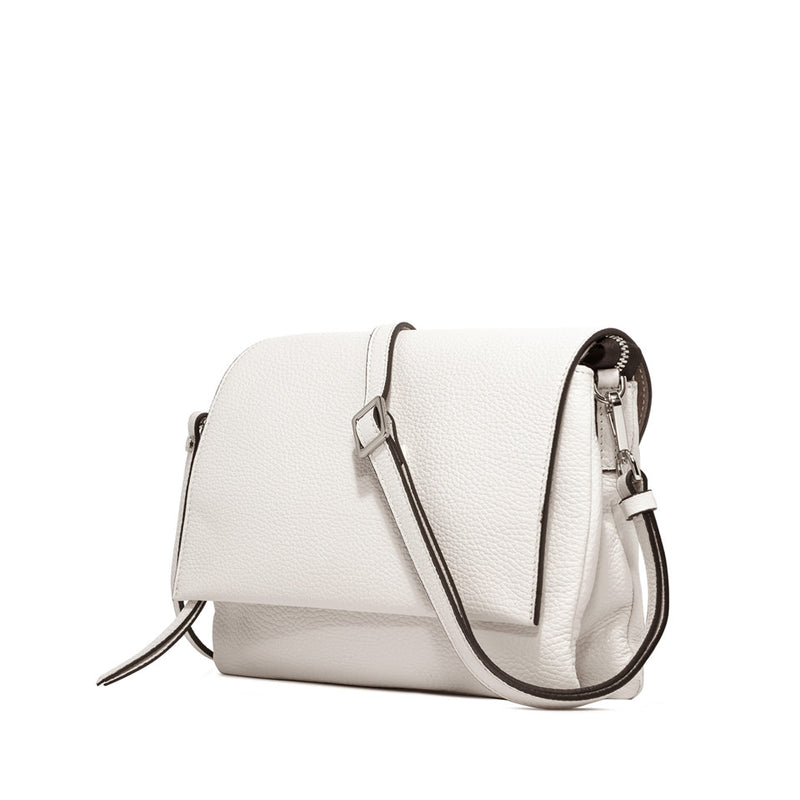 Borsa Three in pelle bottalata marble BS4364 LATTE GIANNI CHIARINI 