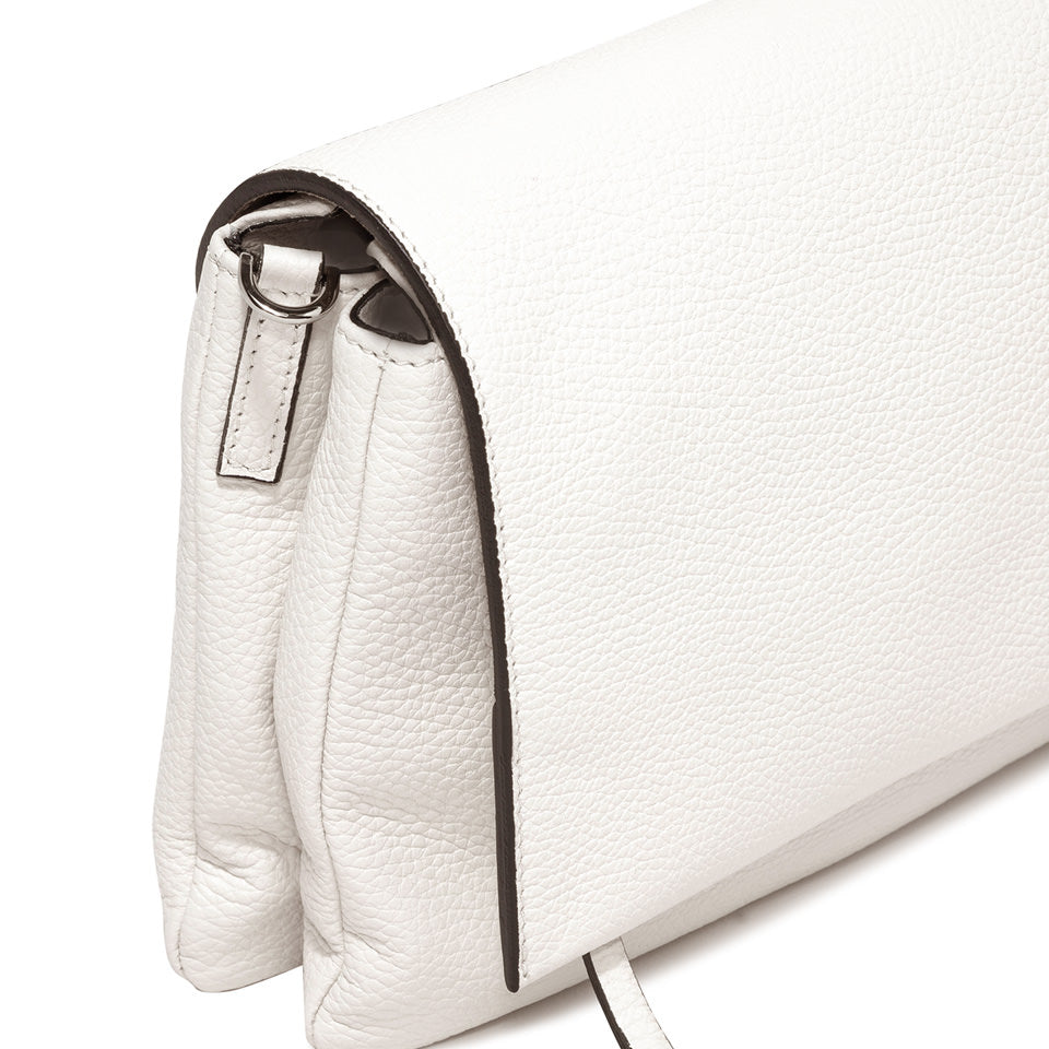 Borsa Three in pelle bottalata marble BS4364 LATTE GIANNI CHIARINI 