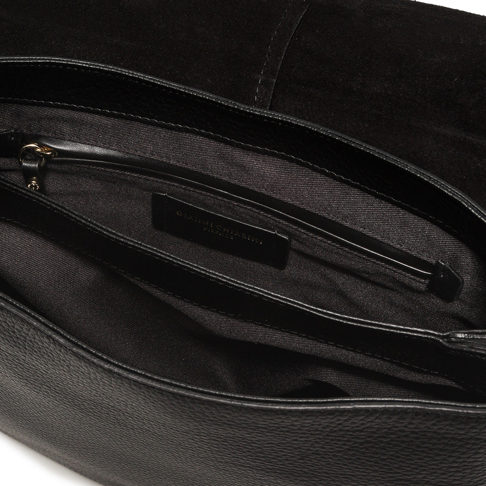 Borsa Helena round large nera BS6037 NERO GIANNI CHIARINI 