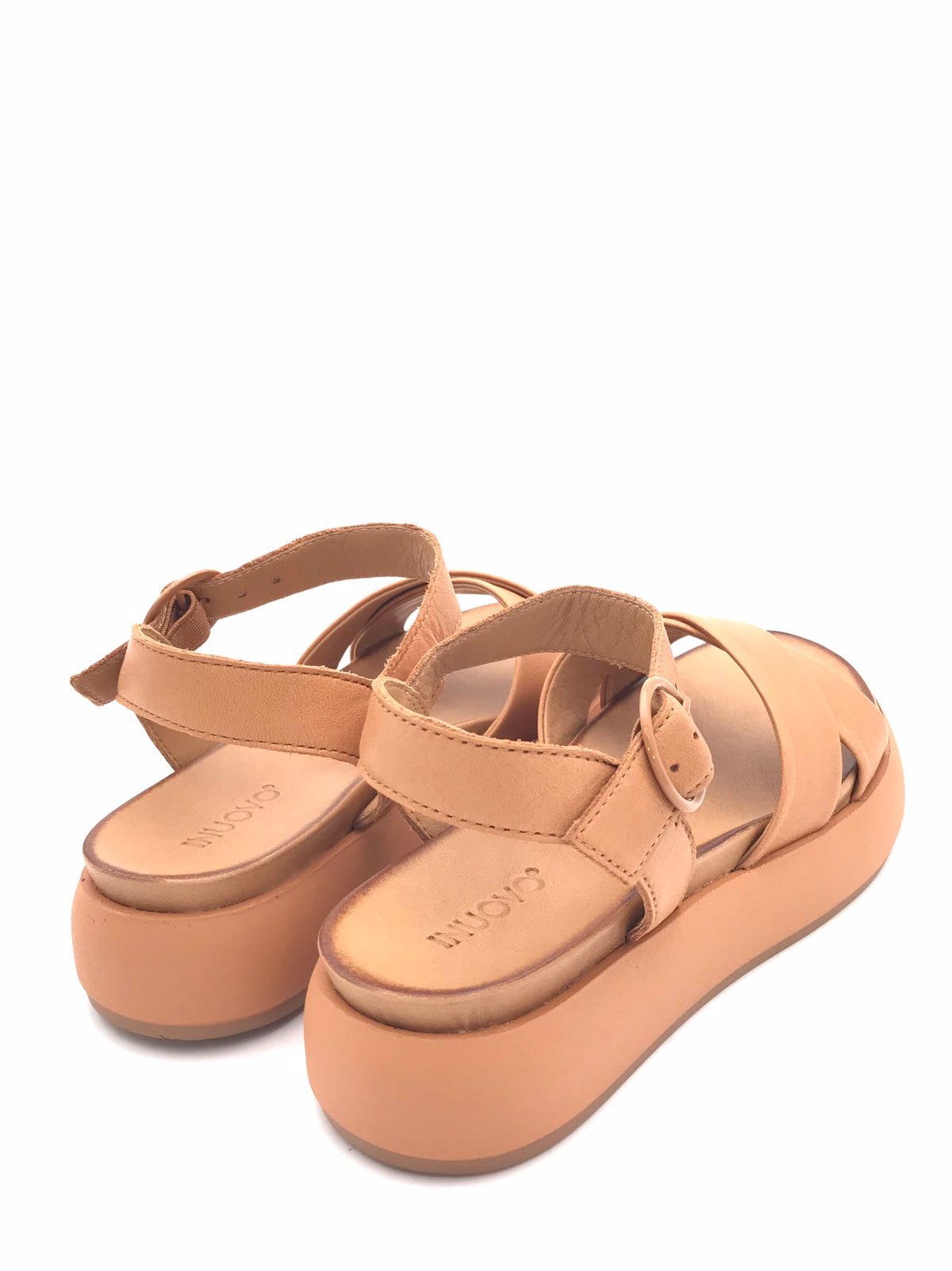 Sandalo donna color cuoio A96004 CUOIO INUOVO 