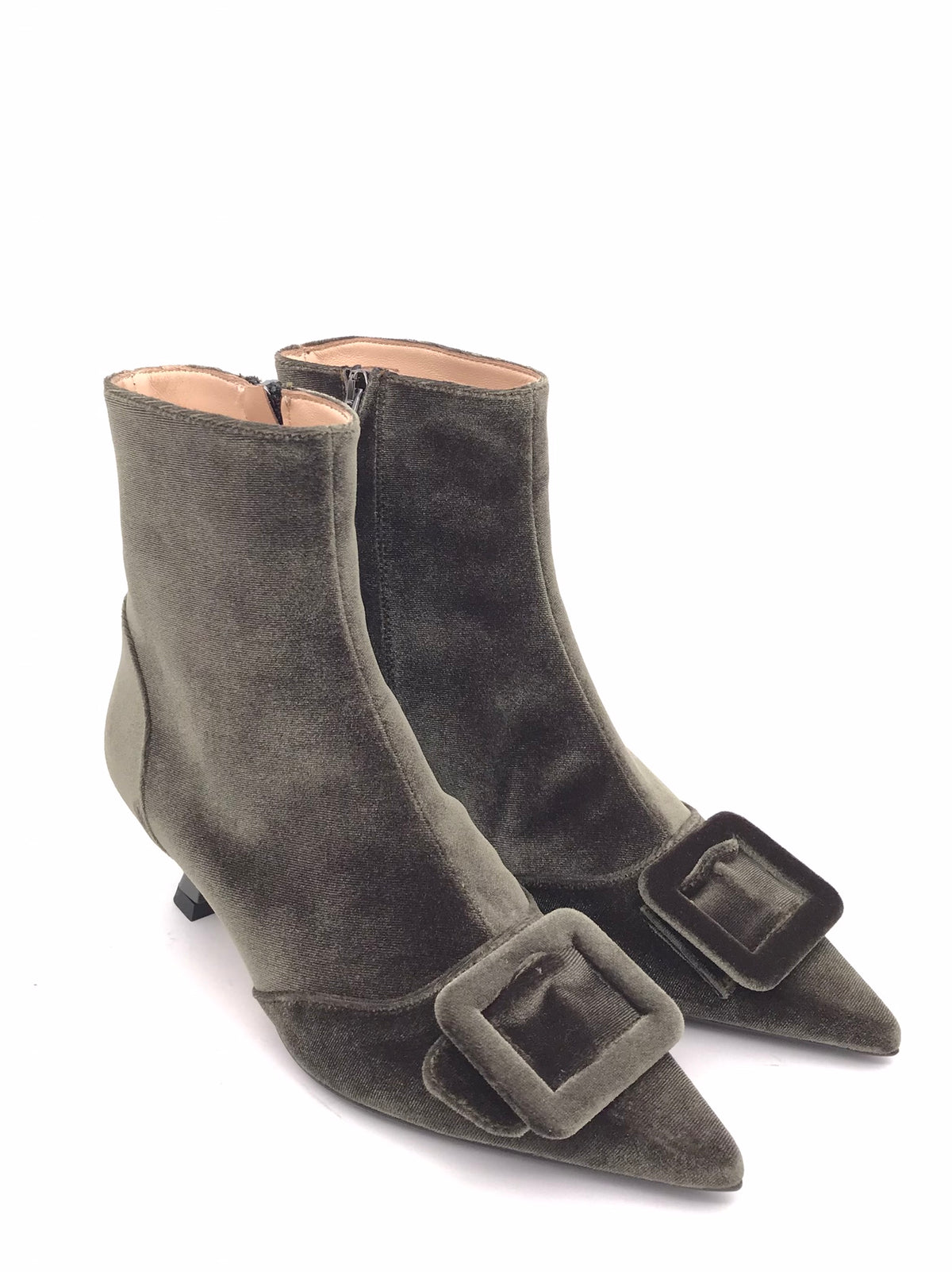 Tronchetto Jenny in velluto militare 2622 MILITARE ZULIAN 