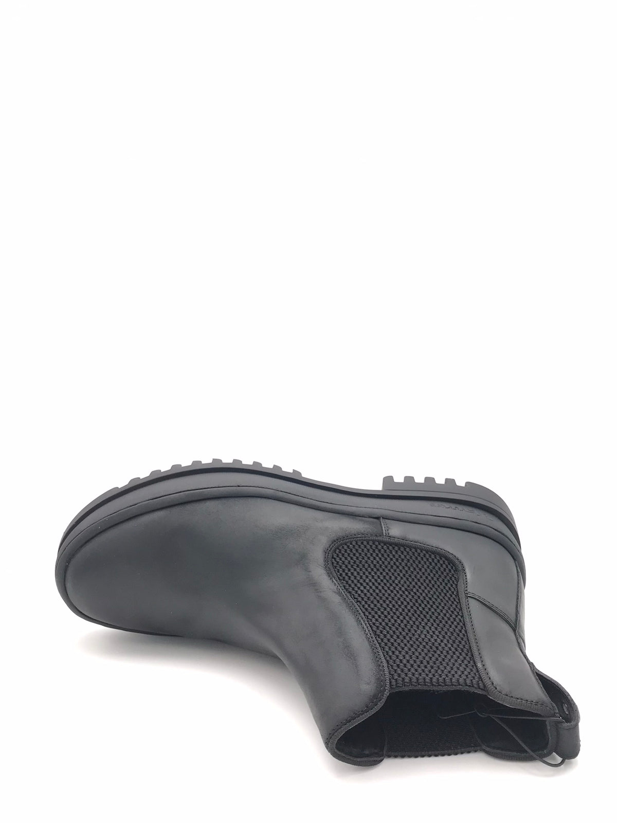 Chelsea boot in pelle ingrassata nera IUKA 02 NERO BLAUER 