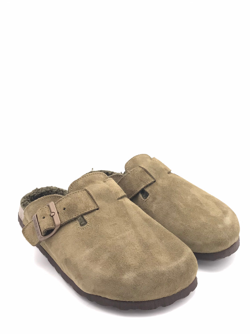 Ciabatta Bobo in camoscio oliva CB2247 OLIVA GRUNLAND 