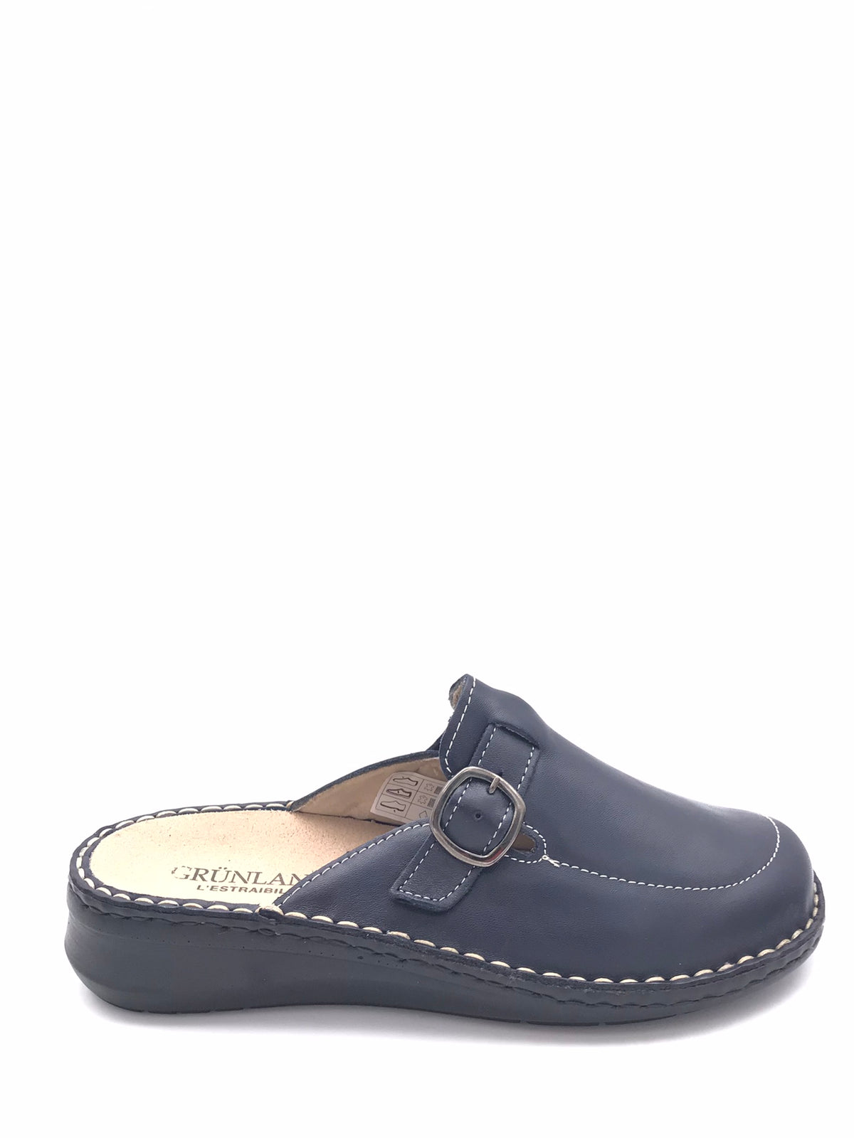 Ciabatta Dami in pelle blu CE0261 BLU GRUNLAND 