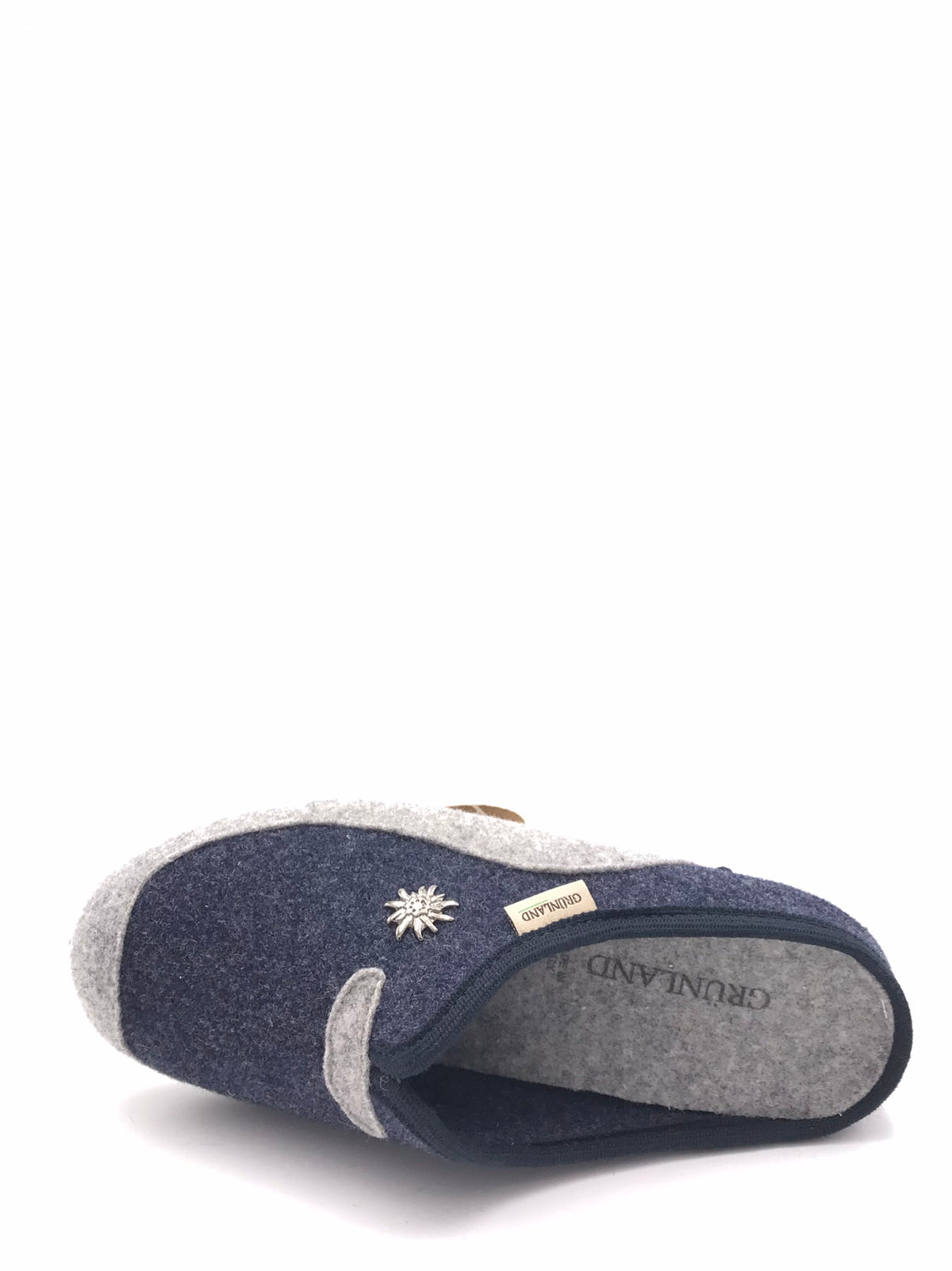Ciabatta Adri in lana cotta grigio-blu CI1672 GRIGIO/BLU GRUNLAND 