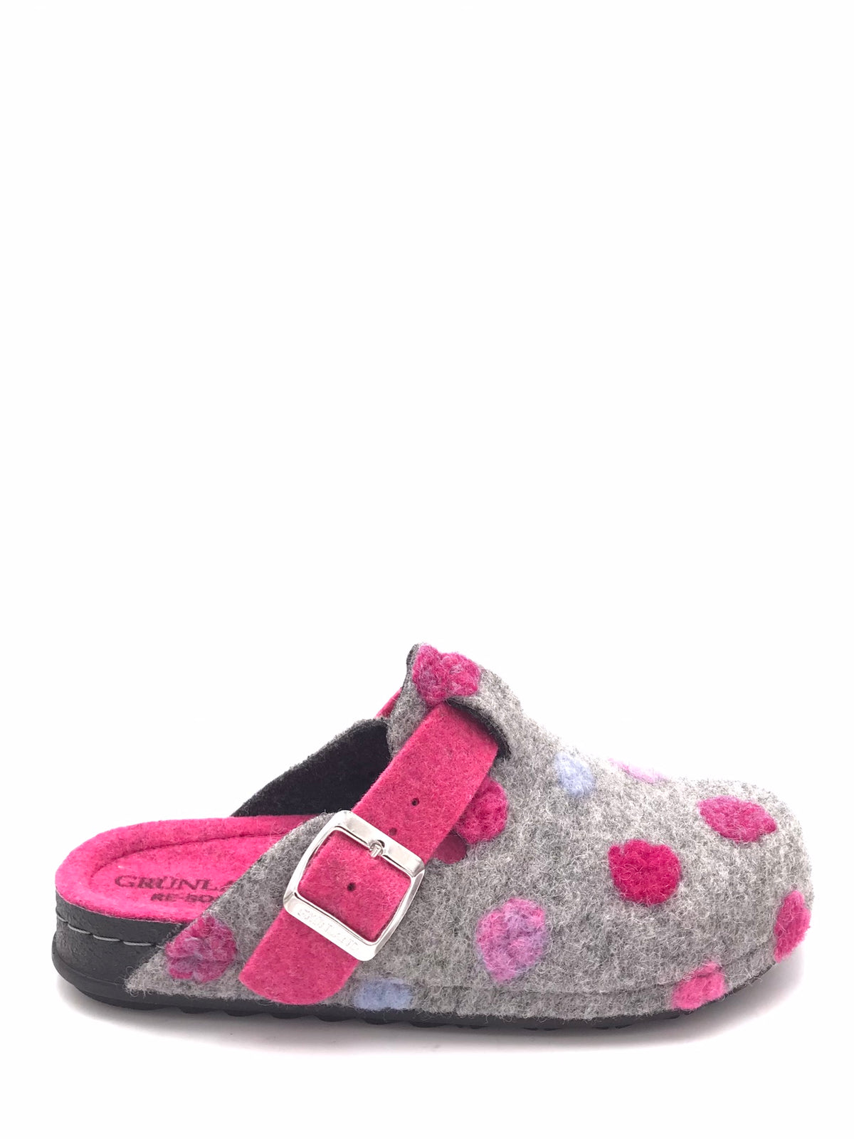 Ciabatta Pila in lana cotta grigio-fuxia CI2974 GRIGIO-FUXIA GRUNLAND 