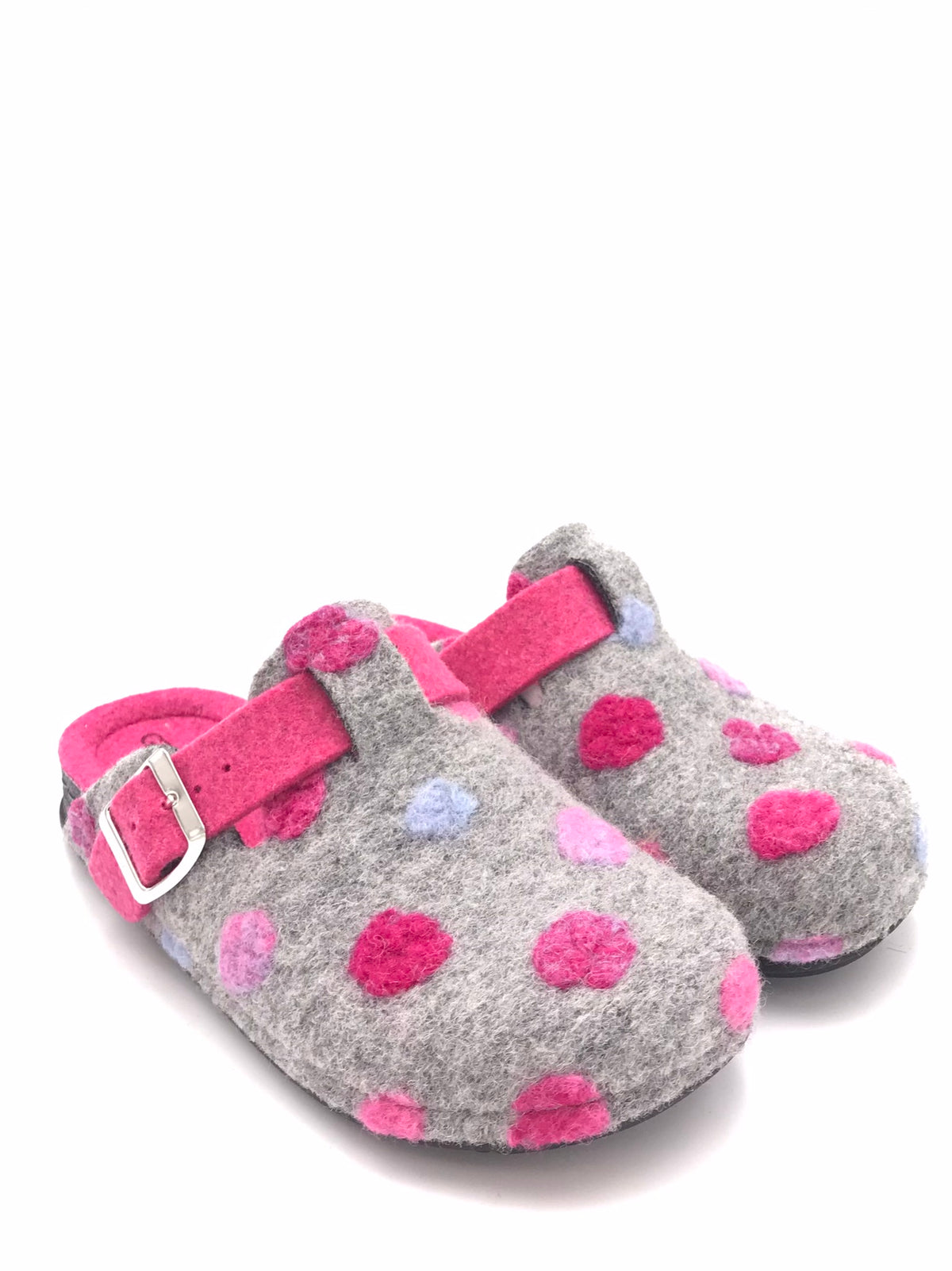 Ciabatta Pila in lana cotta grigio-fuxia CI2974 GRIGIO-FUXIA GRUNLAND 