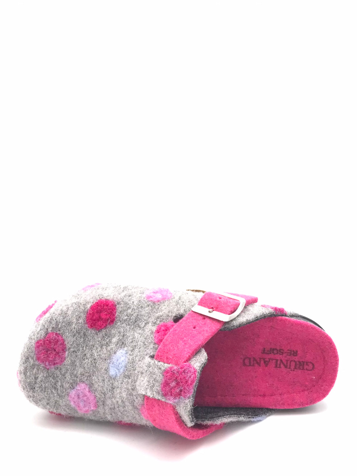 Ciabatta Pila in lana cotta grigio-fuxia CI2974 GRIGIO-FUXIA GRUNLAND 