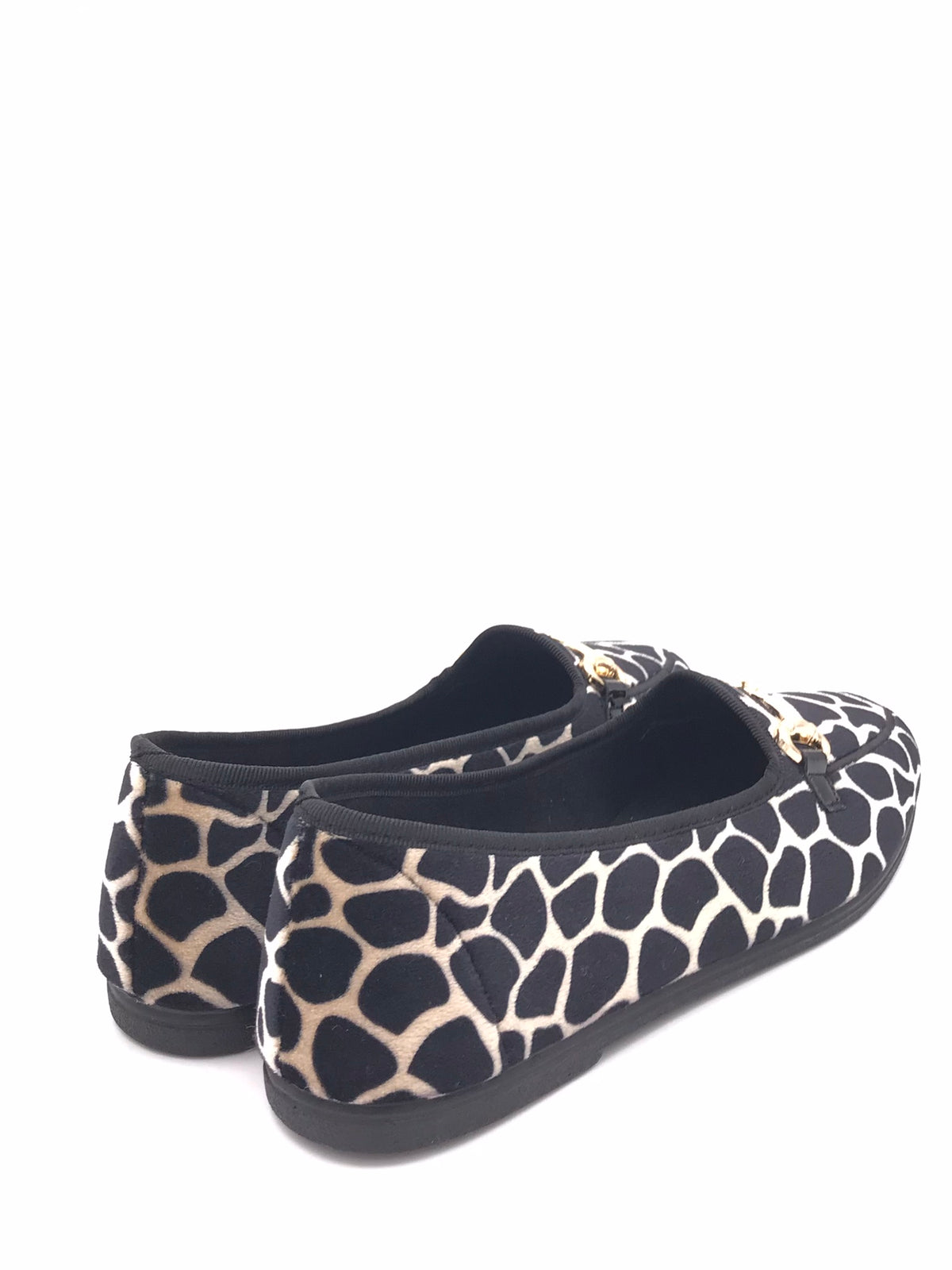Pantofola Pika in panno con stampa giraffa nero-multi PA1281 NERO-MULTI GRUNLAND 