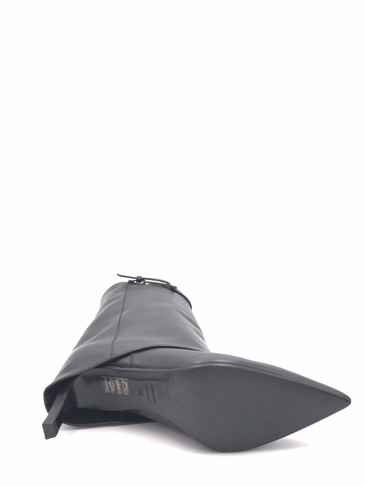 Stivale Dafne in pelle nera con risvolto 2736 NERO ZULIAN 
