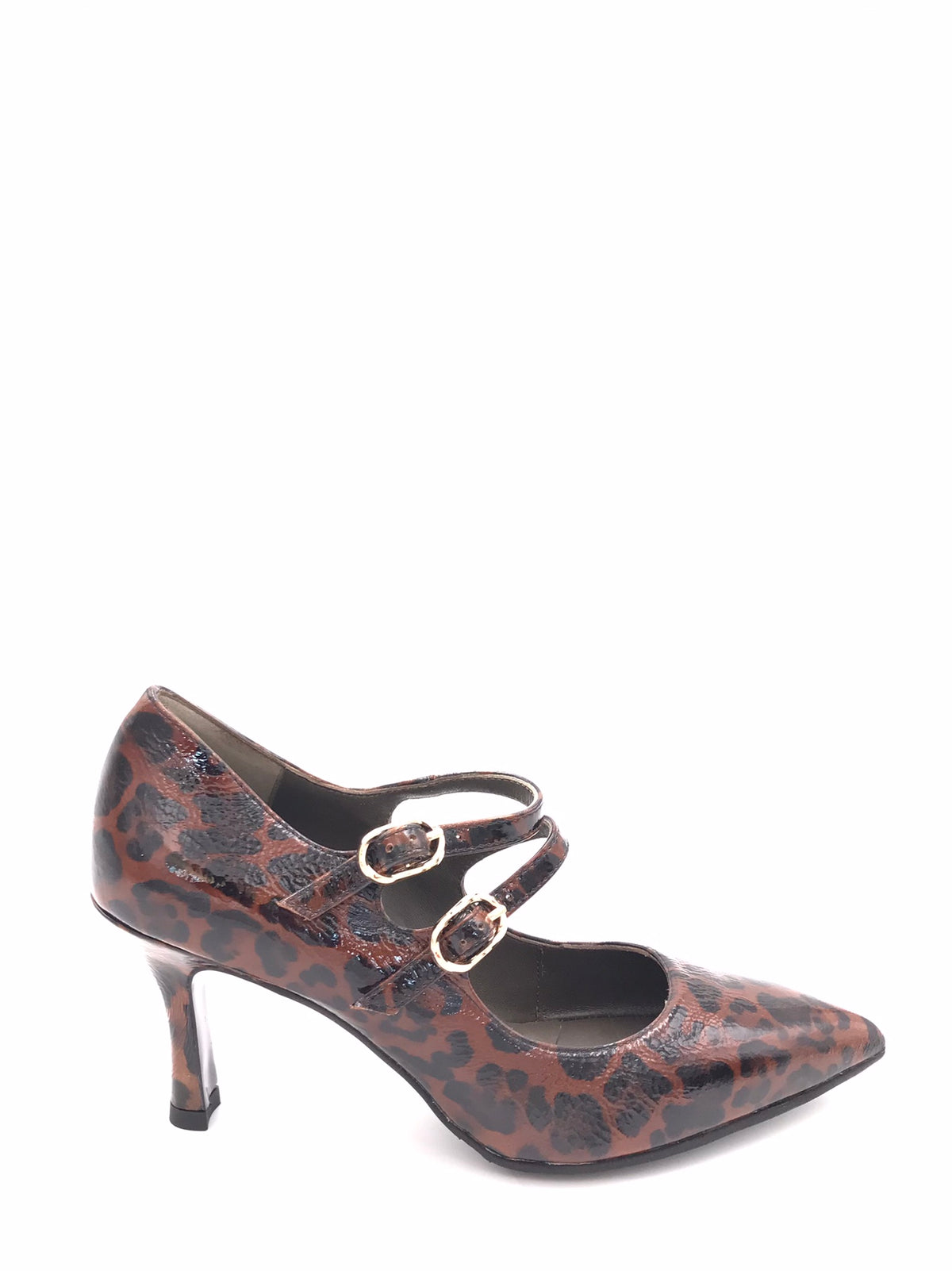 Scarpa Clotilde cinturini in naplak animalier 3796 LUXLEOPARDATO ZULIAN 