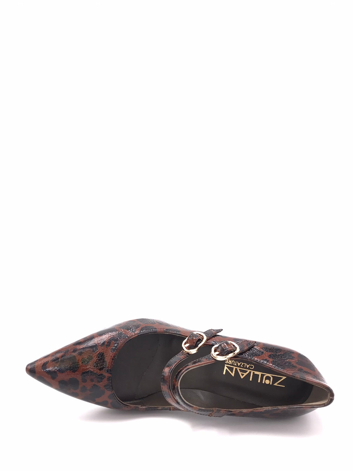 Scarpa Clotilde cinturini in naplak animalier 3796 LUXLEOPARDATO ZULIAN 