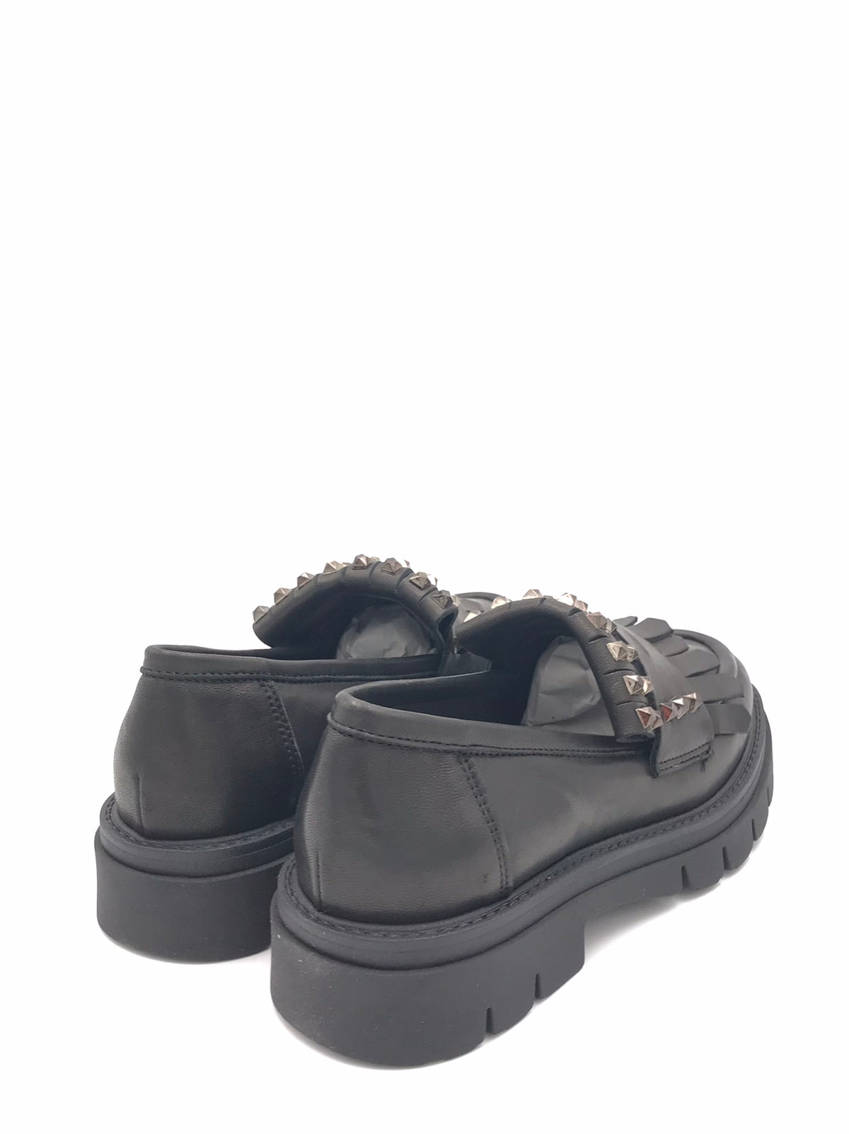 Mocassino Sidney nero con borchie PL4Y76 NERO ZULIAN 
