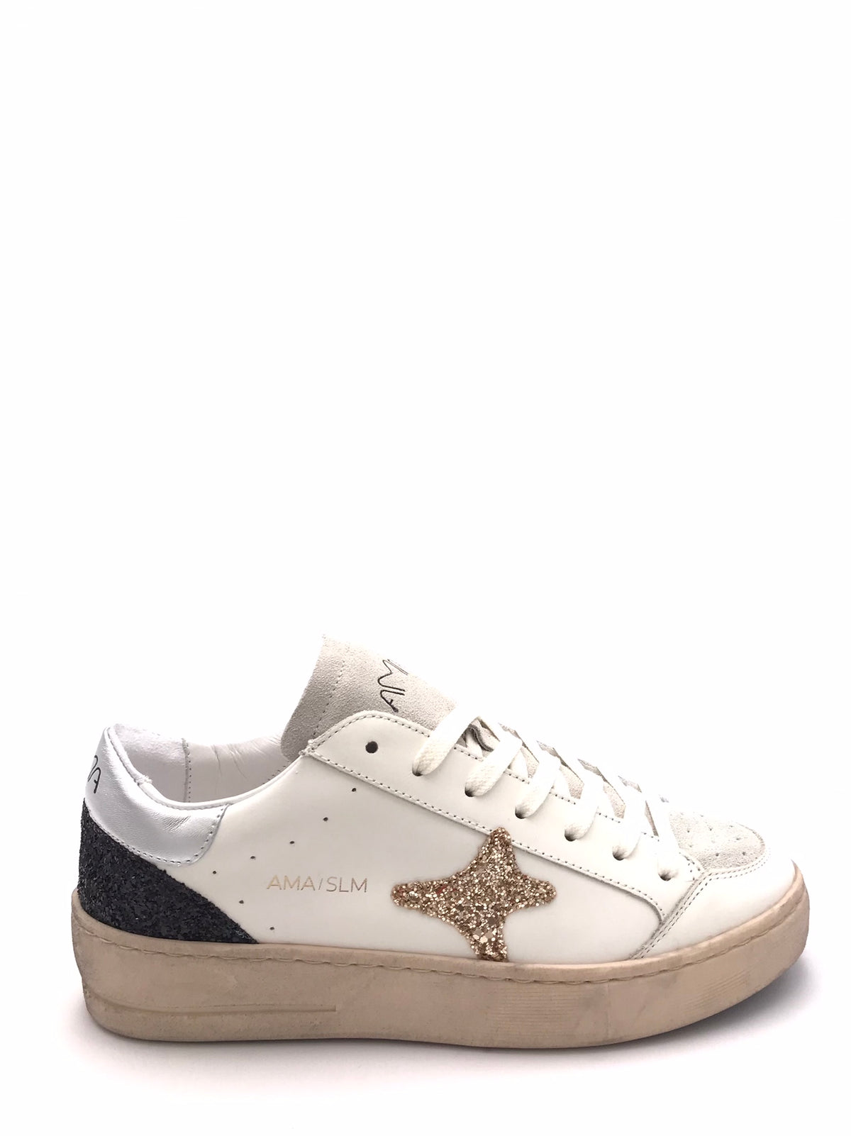 Sneakers Slam in pelle bianca 4724 BIANCA AMA BRAND 