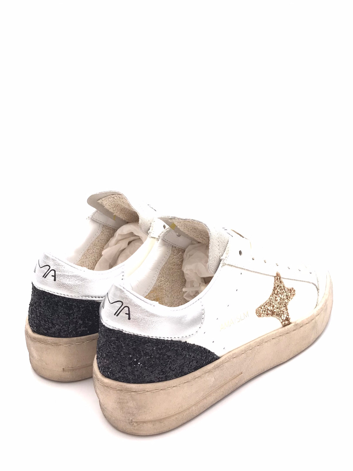 Sneakers Slam in pelle bianca 4724 BIANCA AMA BRAND 