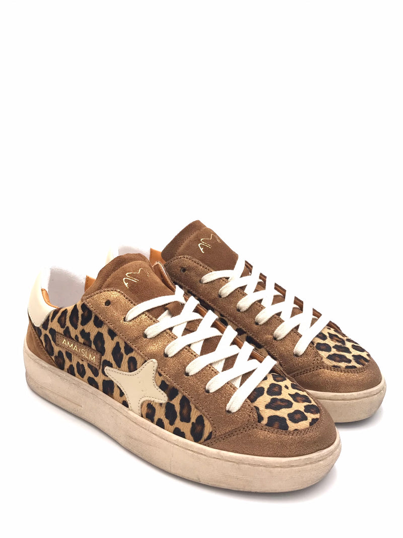 Sneakers Slam in cavallino leopardato 4728 ANIAMLIER AMA BRAND 