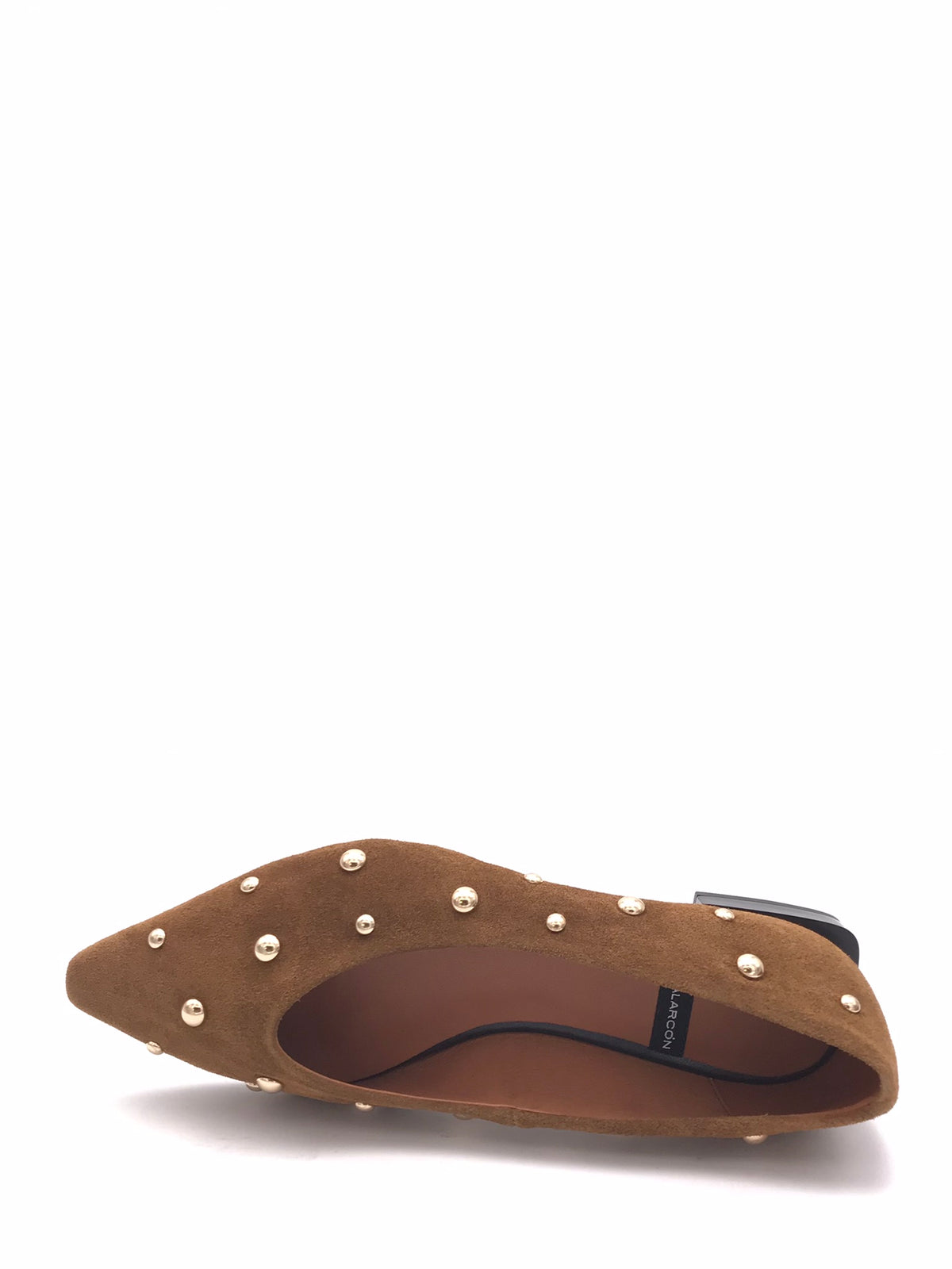 Ballerina Hope in crosta marrone con borchie 26507 MARRONE ANGEL ALARCON 