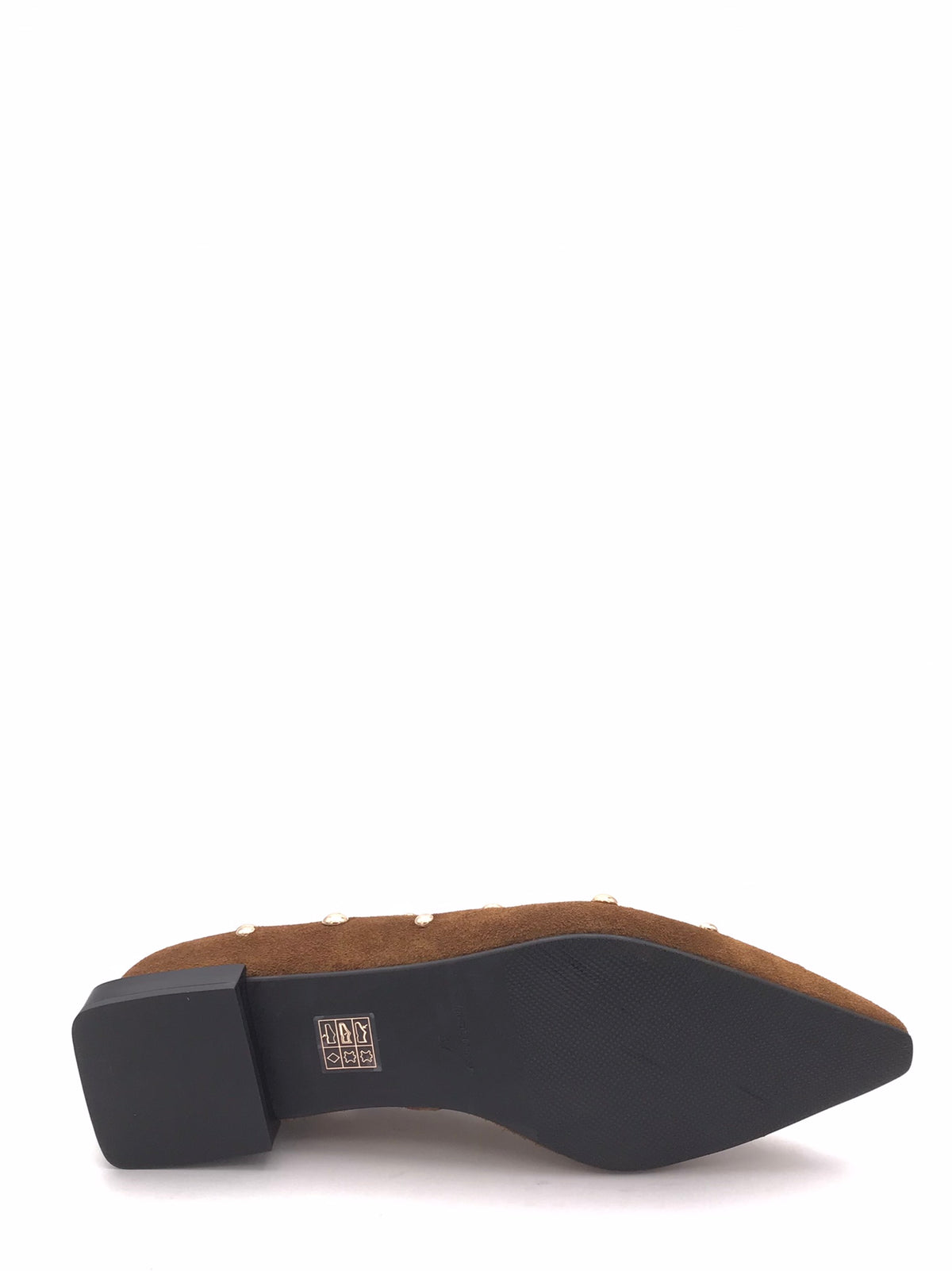 Ballerina Hope in crosta marrone con borchie 26507 MARRONE ANGEL ALARCON 