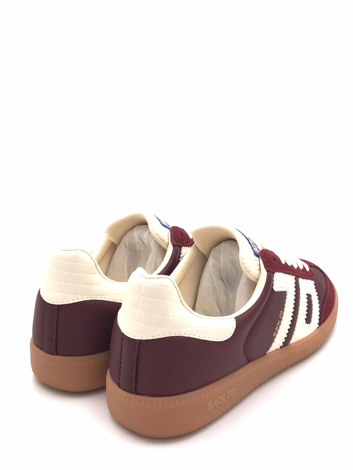 Sneakers Claud in nappa e suede wine<BR/> 108005 000309VINO BACK 70 