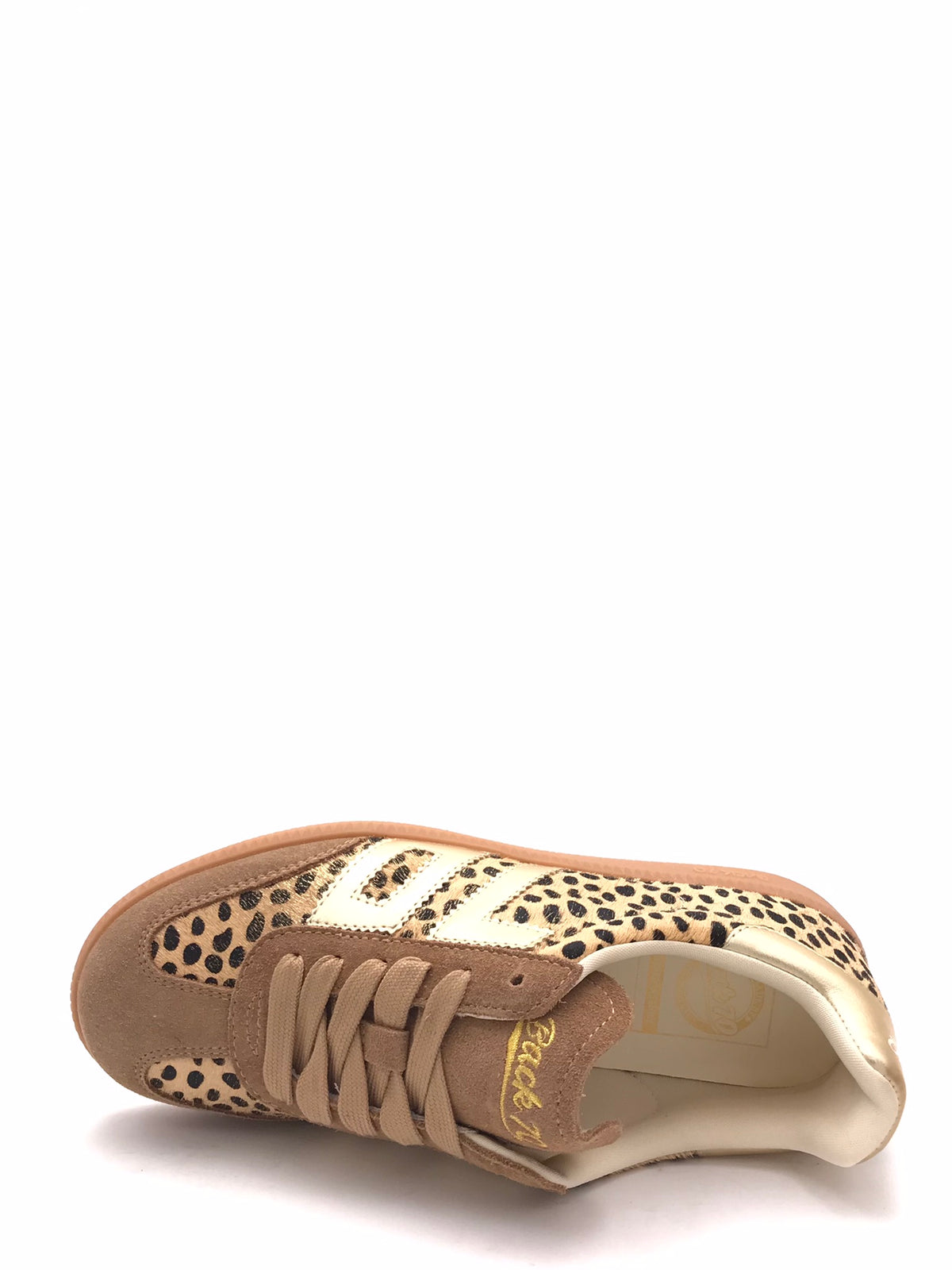 Sneakers Claud in cavallino animalier beige 108005 ANIMALIER BACK 70 