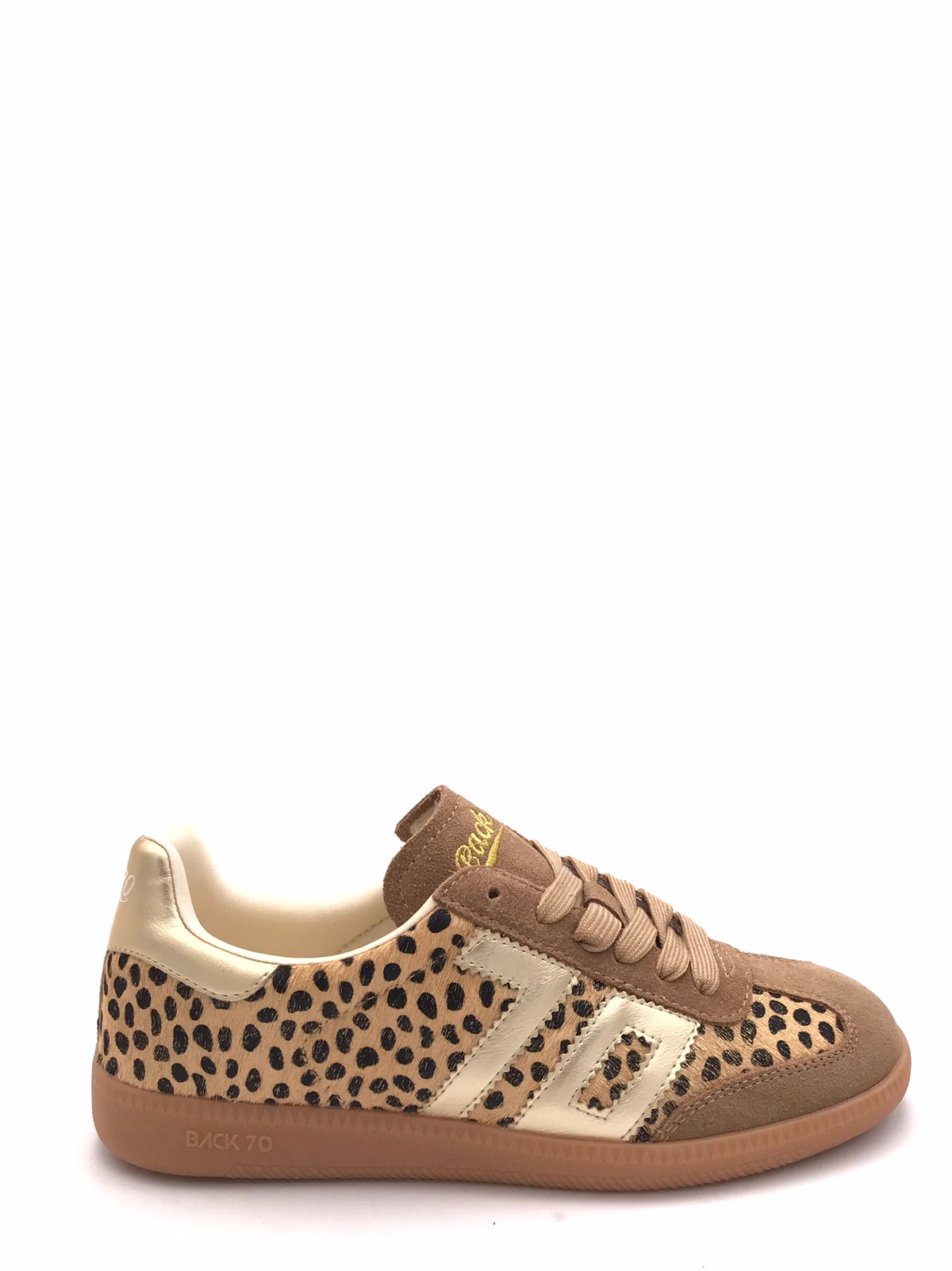 Sneakers Claud in cavallino animalier beige 108005 ANIMALIER BACK 70 