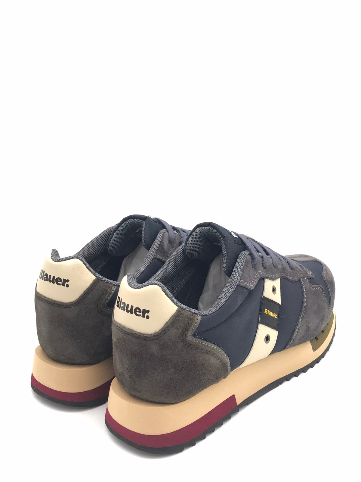 Snaekers Queens 01 blu-taupe QUEENS01 BLU/TAUPE BLAUER 
