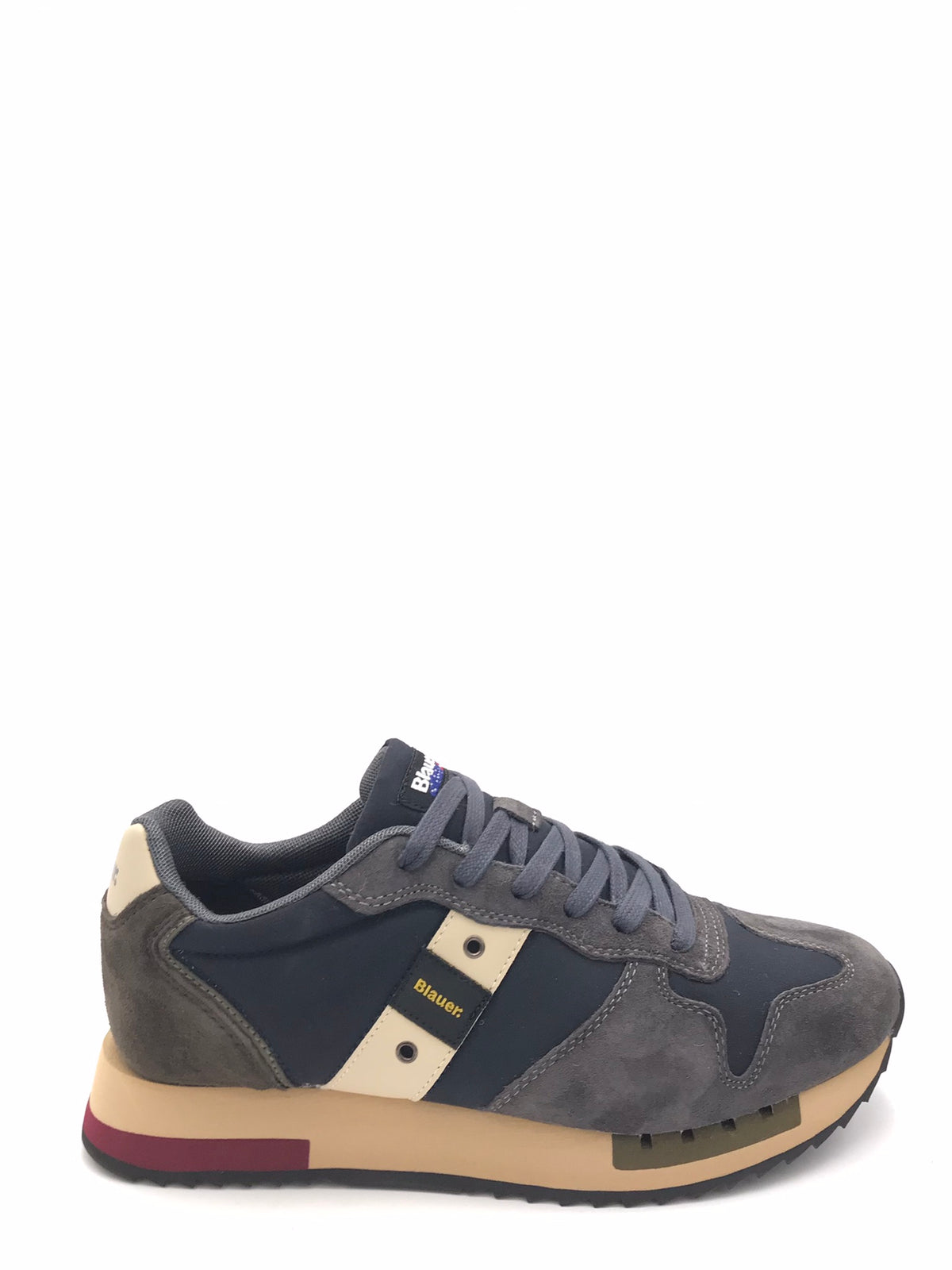 Snaekers Queens 01 blu-taupe QUEENS01 BLU/TAUPE BLAUER 