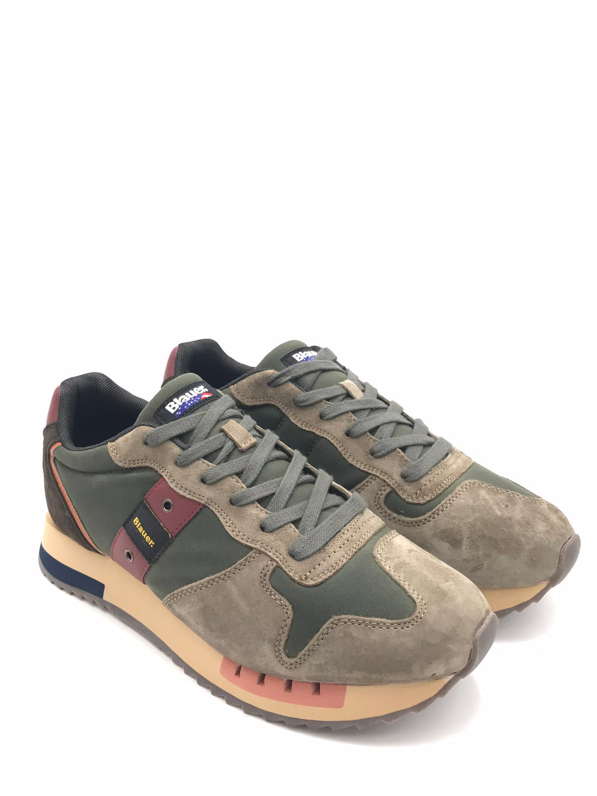 Snaekers Queens 01 verde-taupe QUEENS01 VERDE/TAUPE BLAUER 