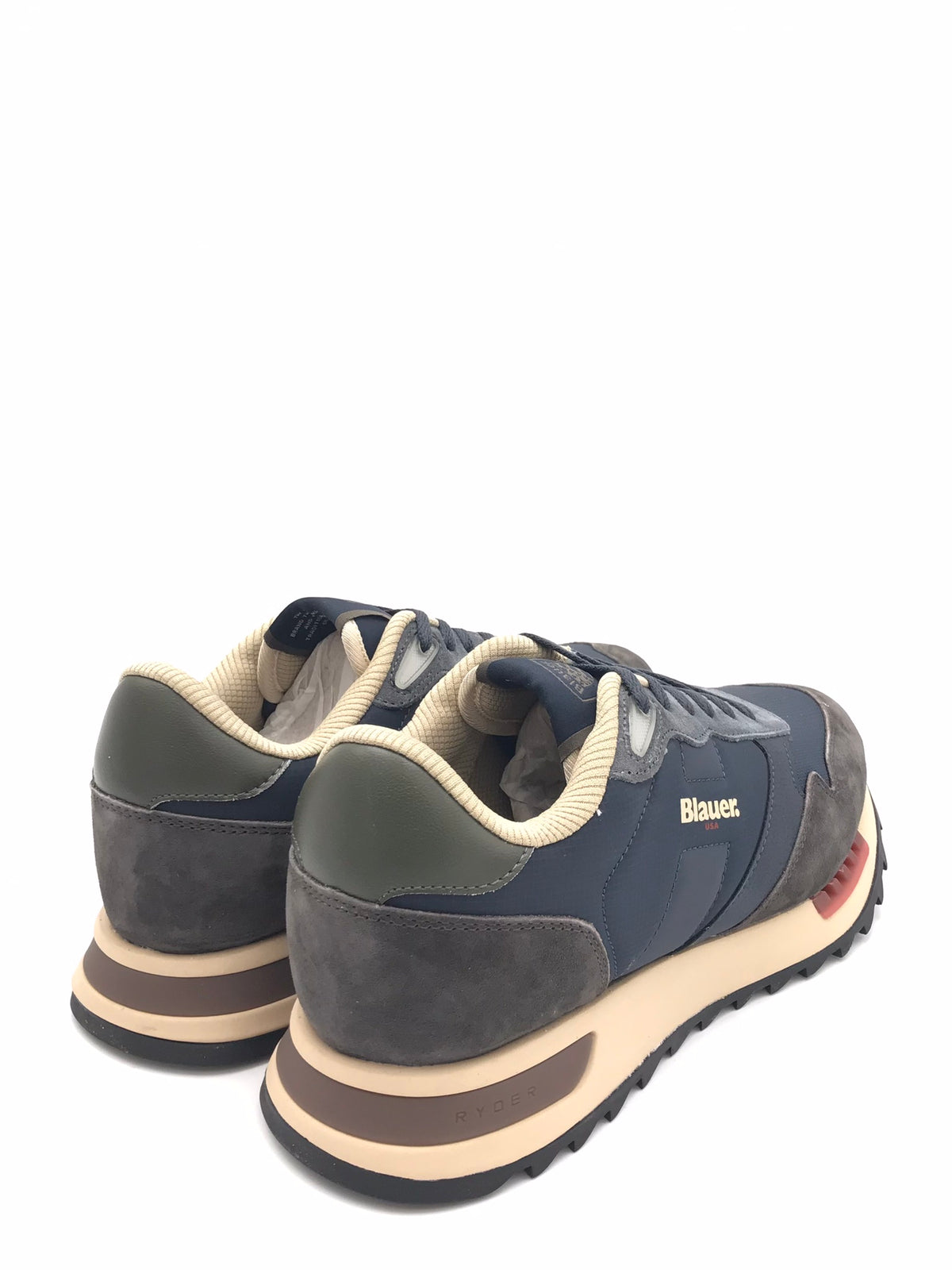 Snaekers Ryder 01 blu-marrone RYDER01 BLU/MARRONE BLAUER 