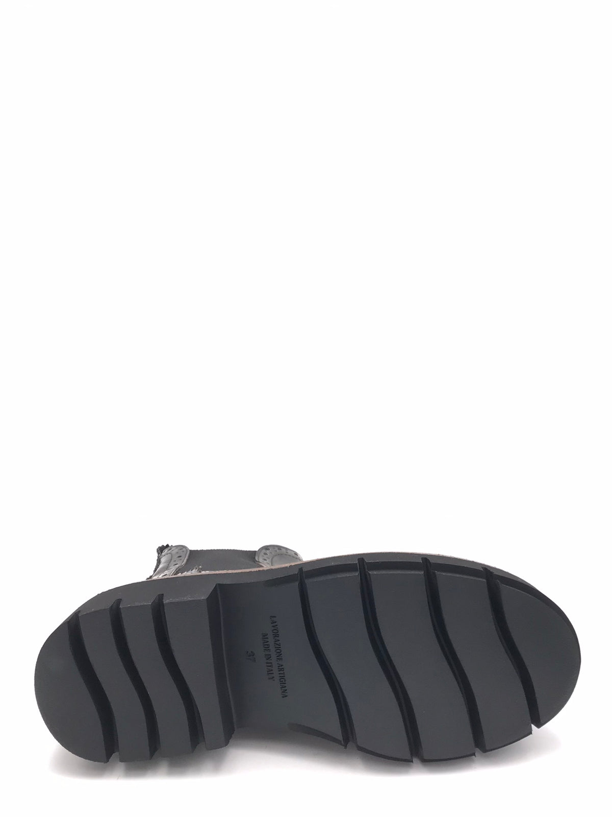 Tronchetto stile inglese in pelle abrasivata color fango 2645 MARRONE CATERINA C 