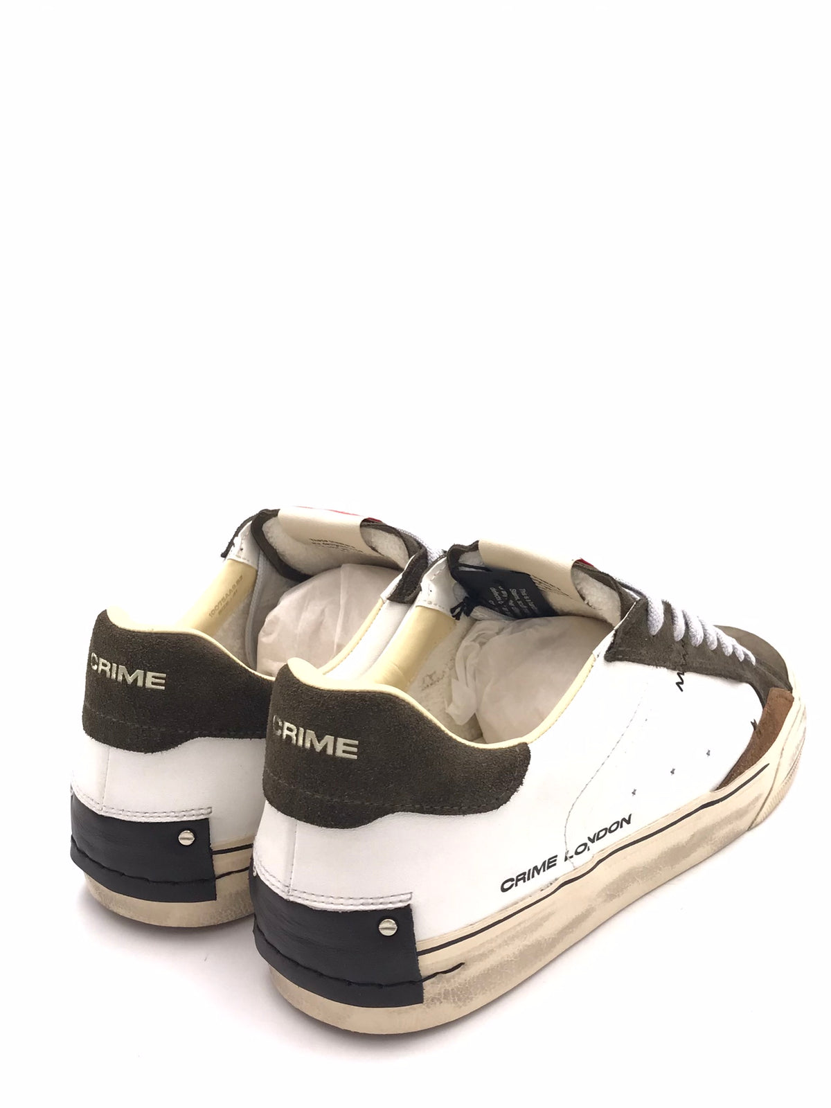Sneakers Decostructed bianca-militare 10075 BIANCA/MILITARE CRIME LONDON 