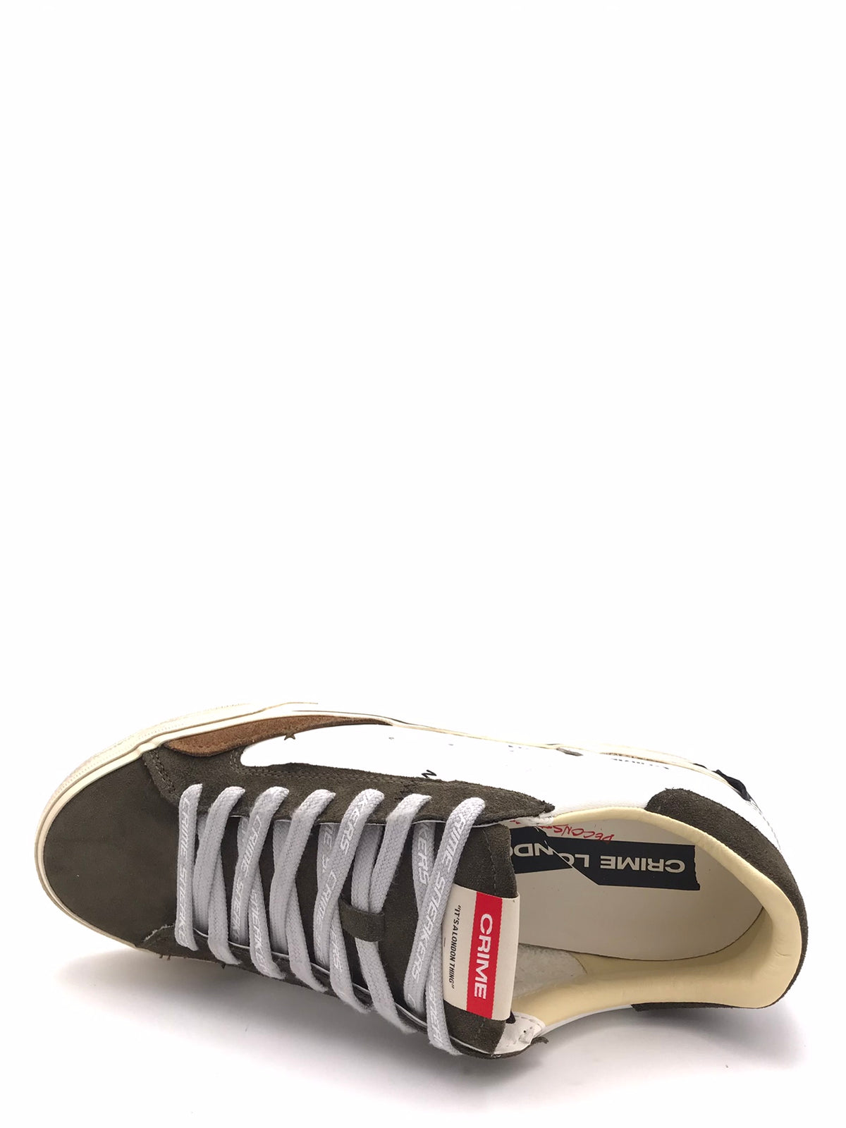 Sneakers Decostructed bianca-militare 10075 BIANCA/MILITARE CRIME LONDON 