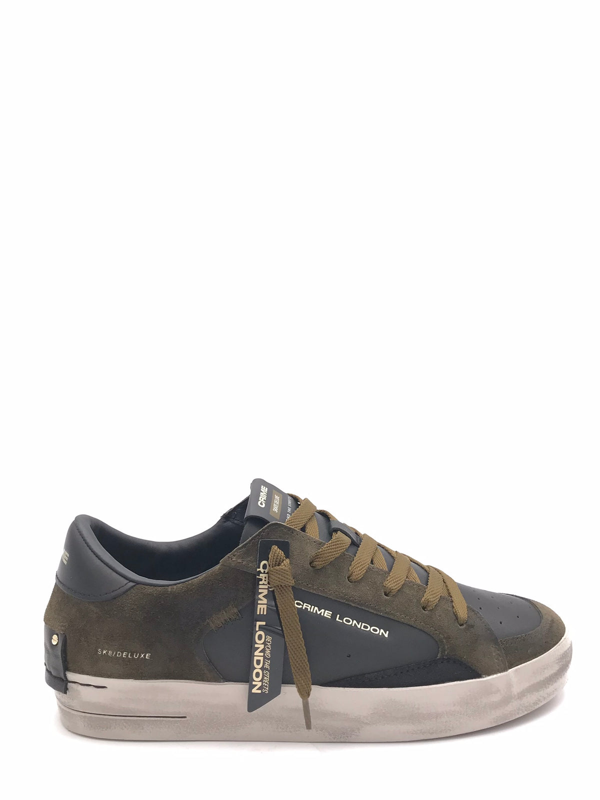 Sneakers sk8 delux nera-militare 10107 NERO/MILTARE CRIME LONDON 