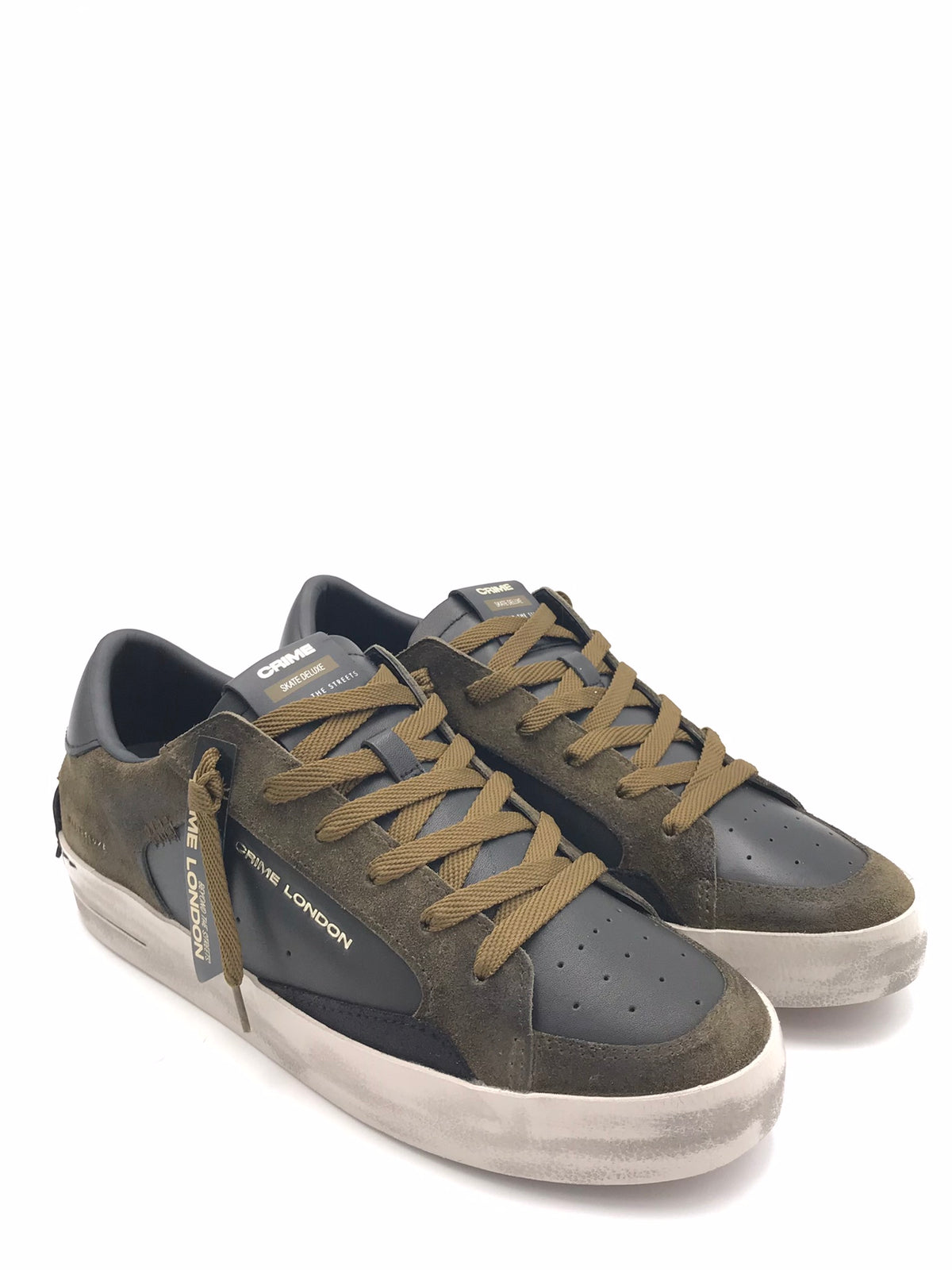 Sneakers sk8 delux nera-militare 10107 NERO/MILTARE CRIME LONDON 