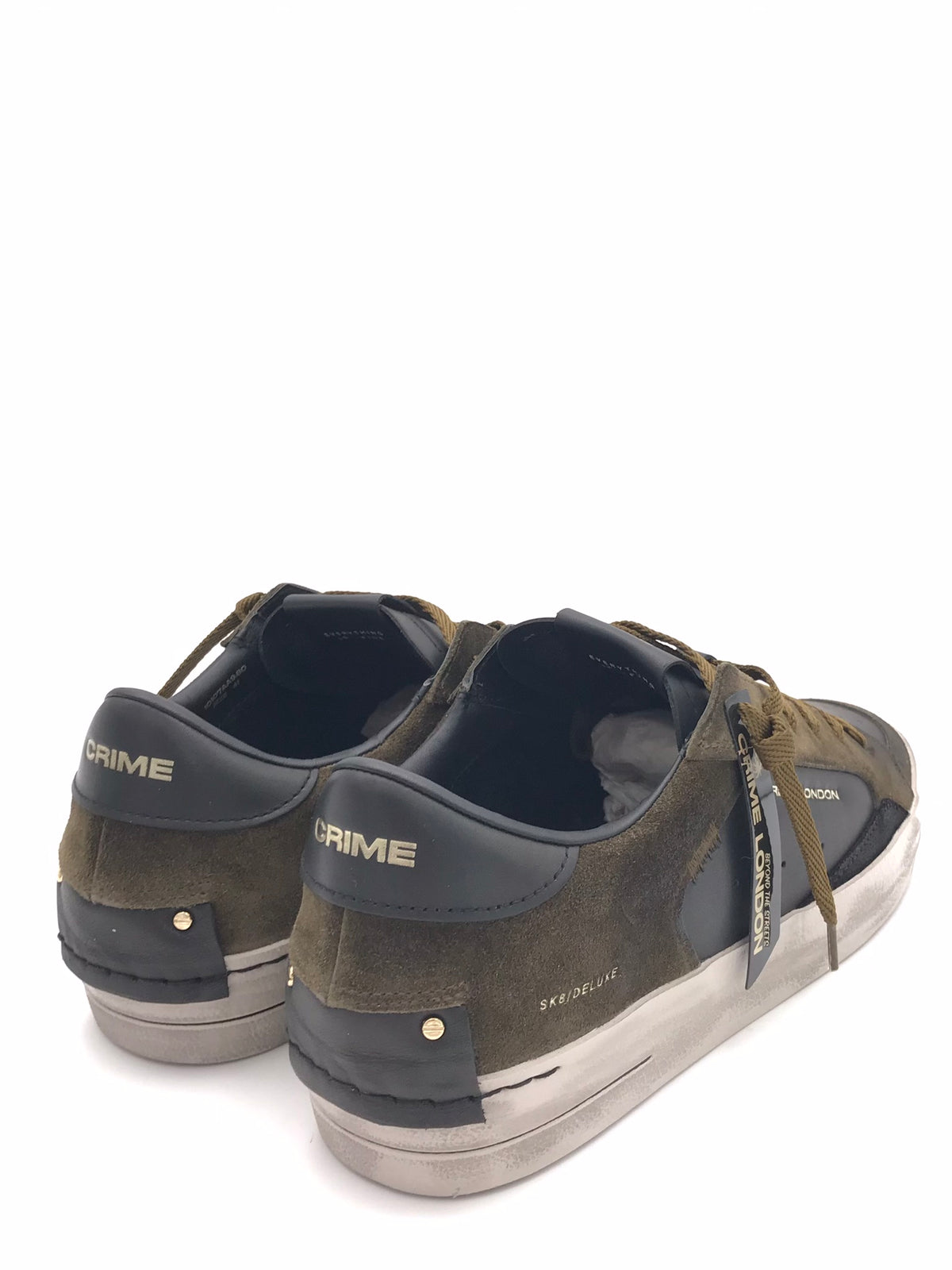 Sneakers sk8 delux nera-militare 10107 NERO/MILTARE CRIME LONDON 
