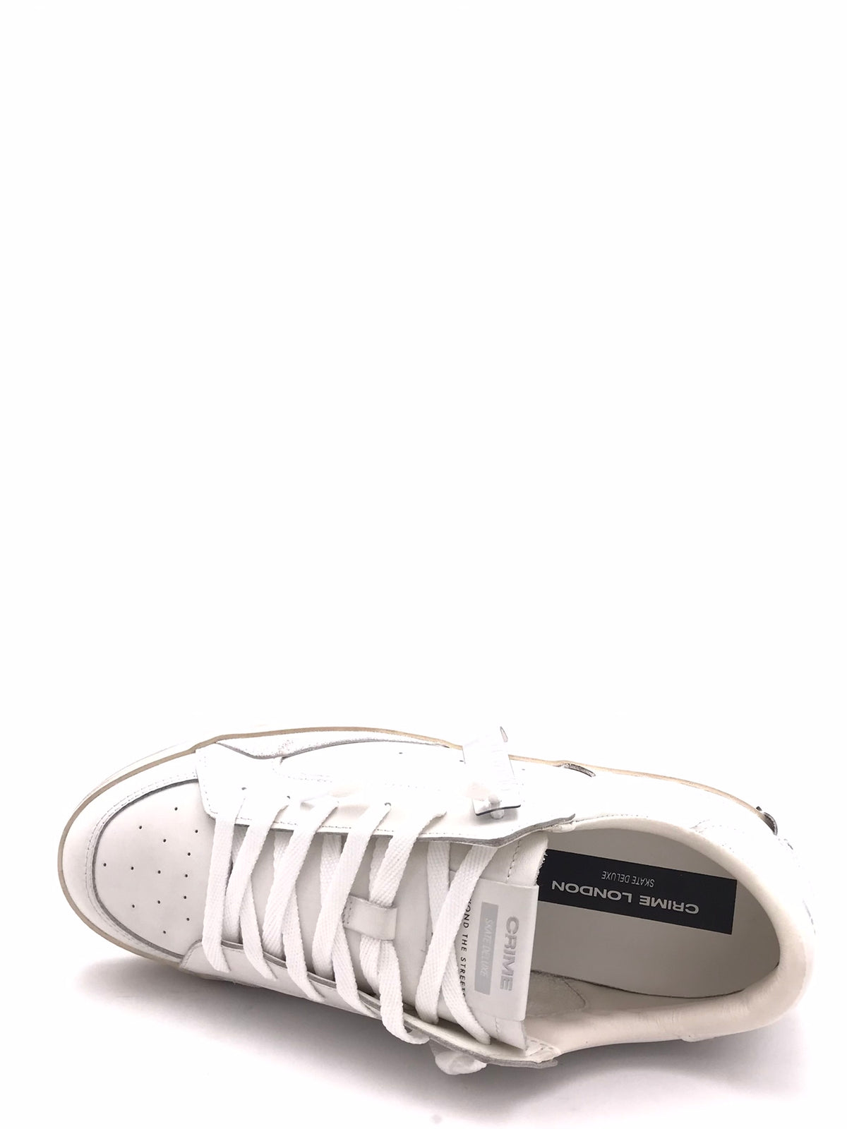 Sneakers Sk8 delux bianca 16103 BIANCA CRIME LONDON 