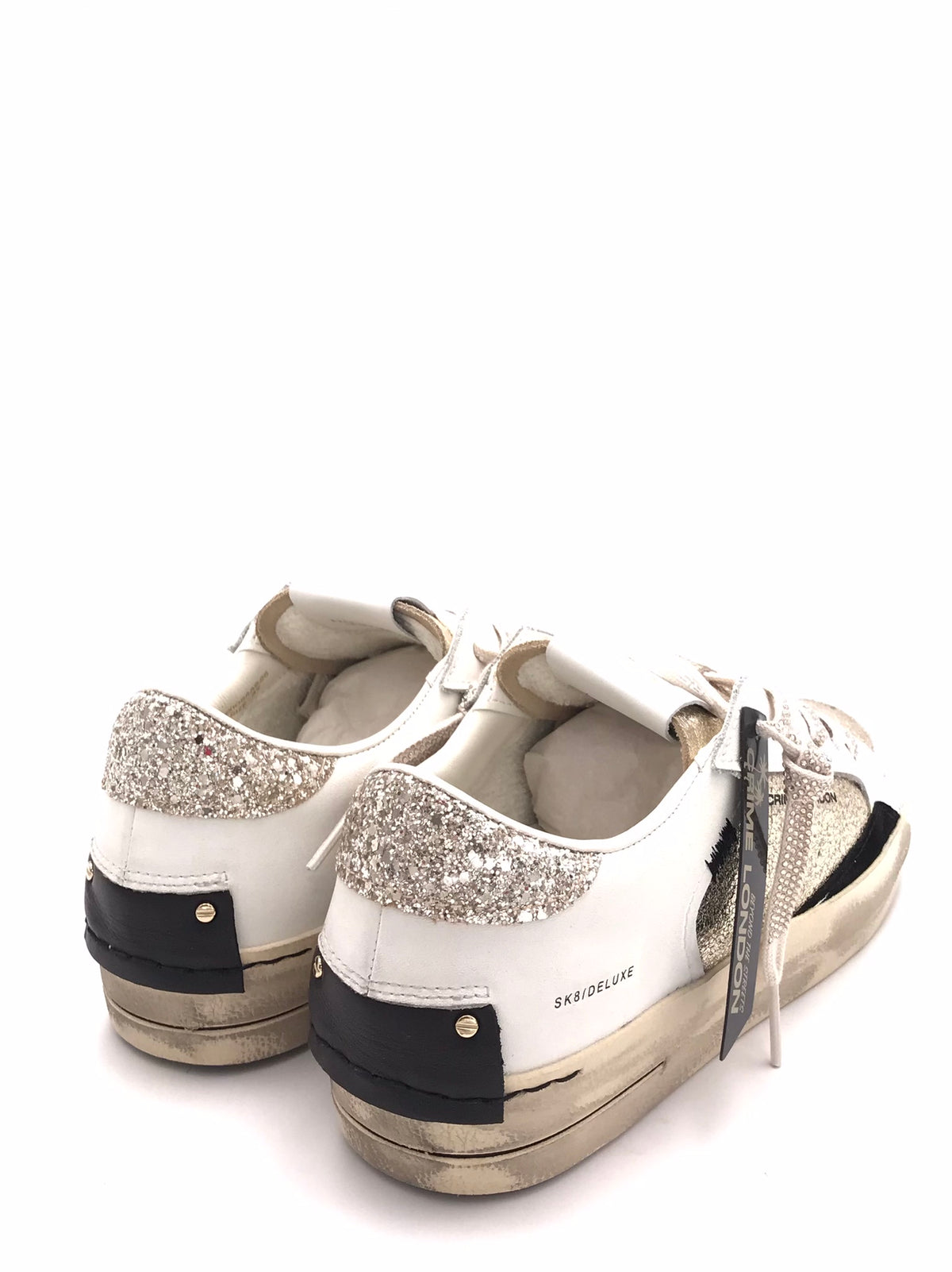 Sneakers sk8 delux bianca-platino 23105 BIANCA/PLATINO CRIME LONDON 