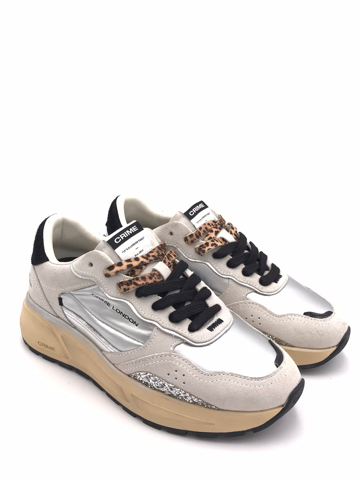 Sneakers running Akira ghiaccio-argento 23702 GHIACCIO/ARGENTO CRIME LONDON 