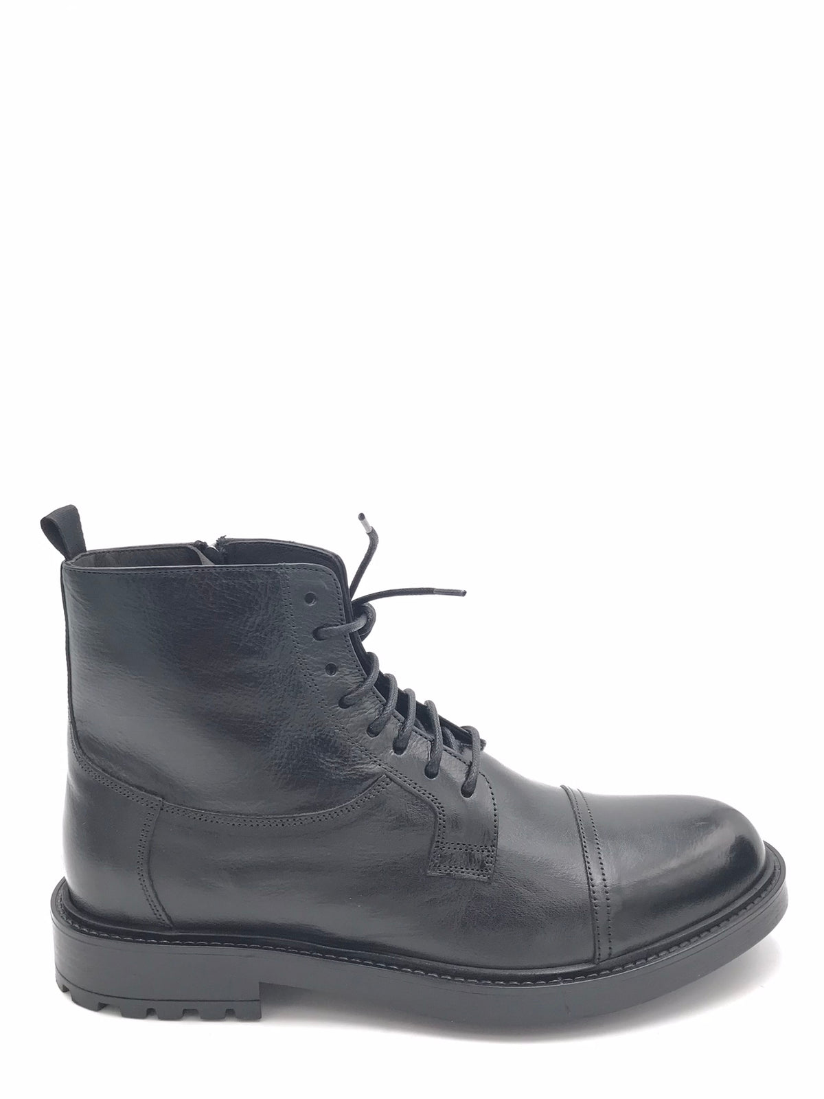 Stivaletto allacciato nero 2236 NERO EXTON 