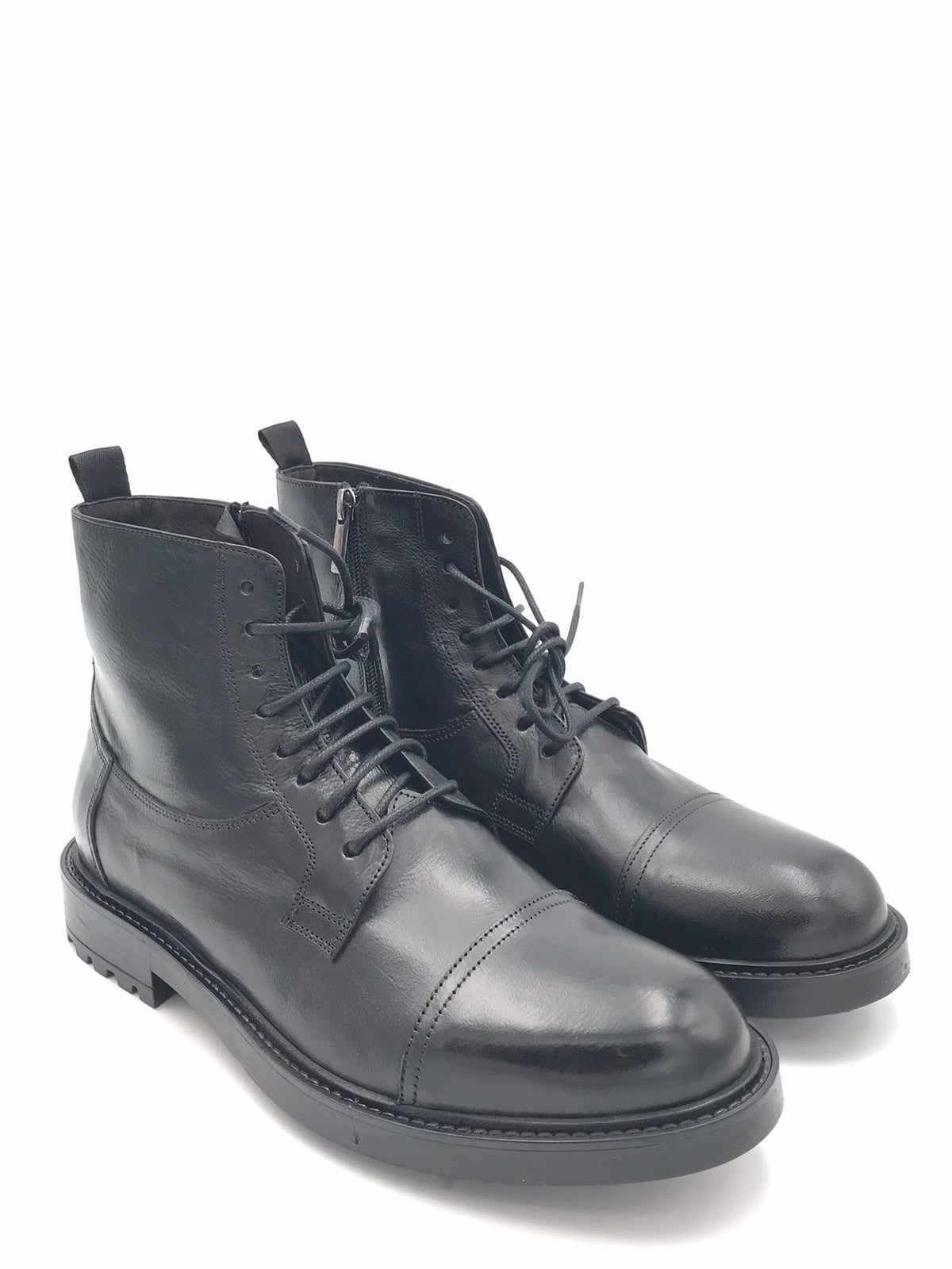 Stivaletto allacciato nero 2236 NERO EXTON 