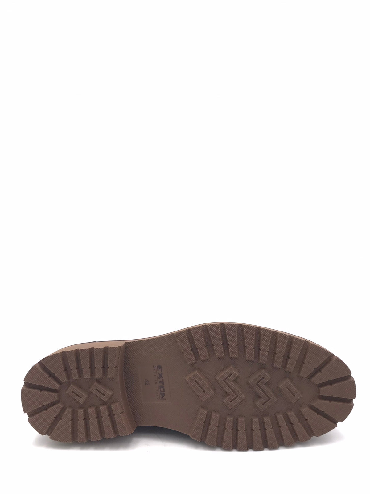 Scarpa ingegnere allacciata in crosta marrone 683 MARRONE EXTON 
