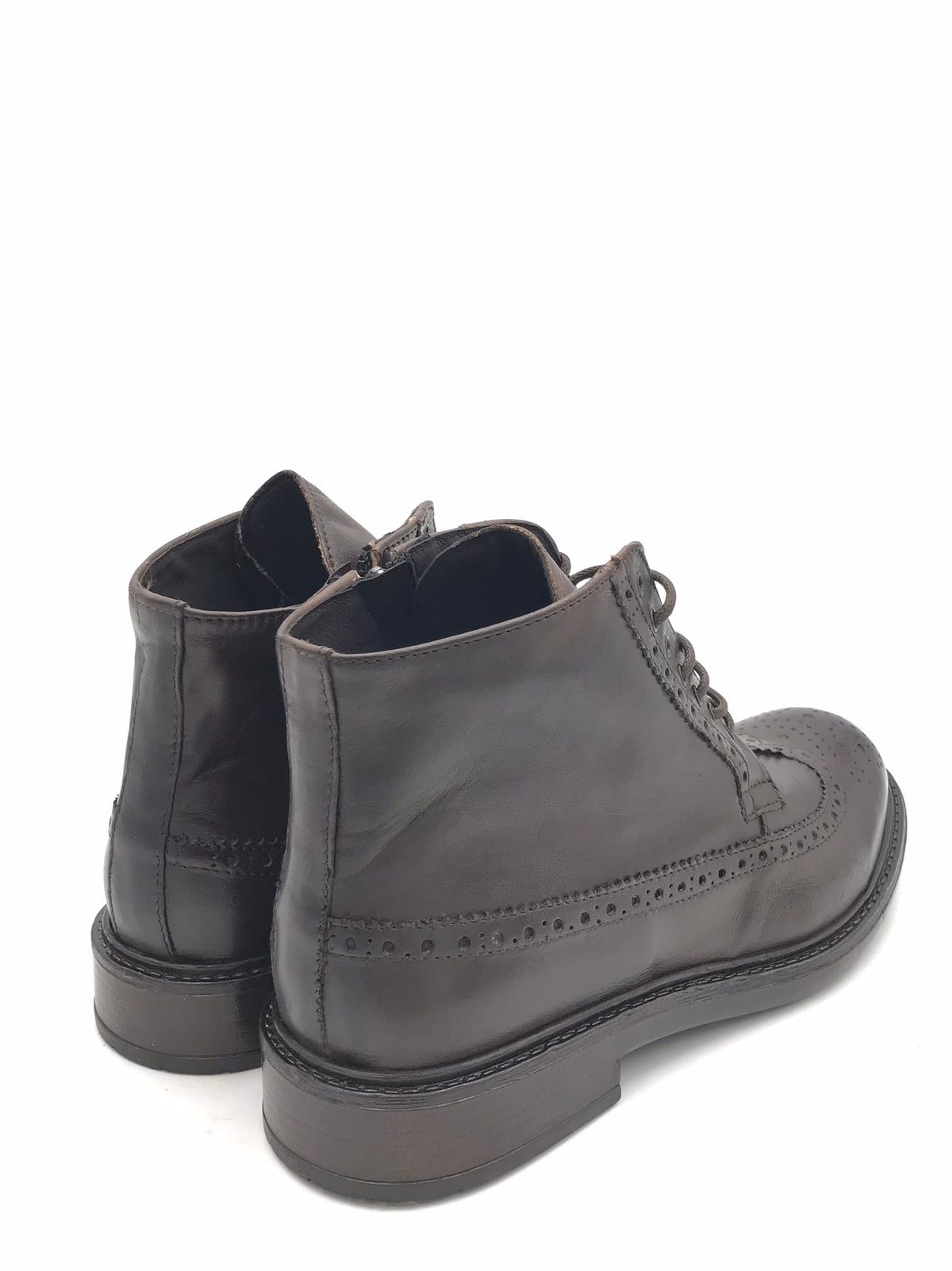 Stivaletto stile inglese in pelle marrone 9821 TESTA DI MORO EXTON 