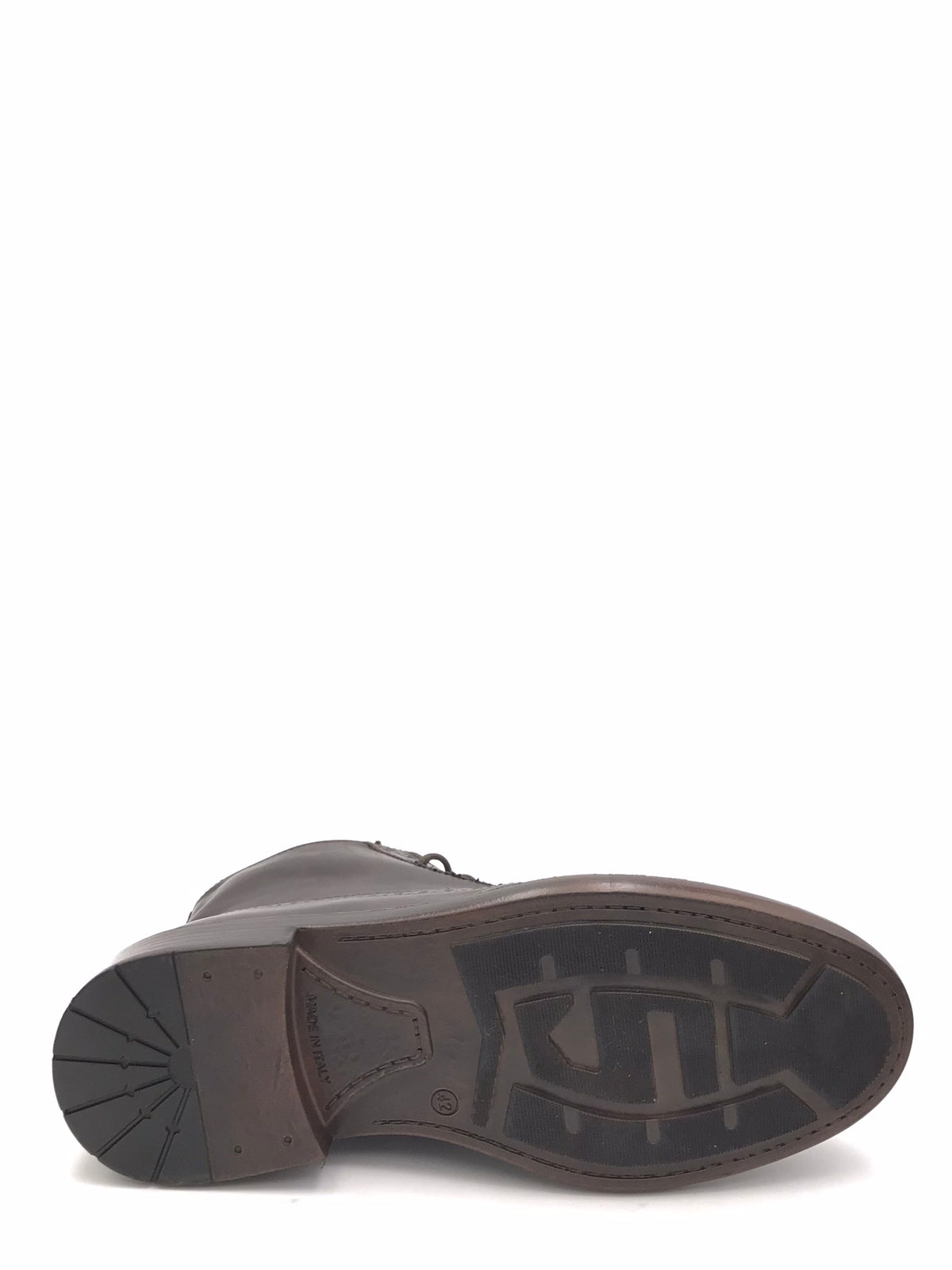 Stivaletto stile inglese in pelle marrone 9821 TESTA DI MORO EXTON 