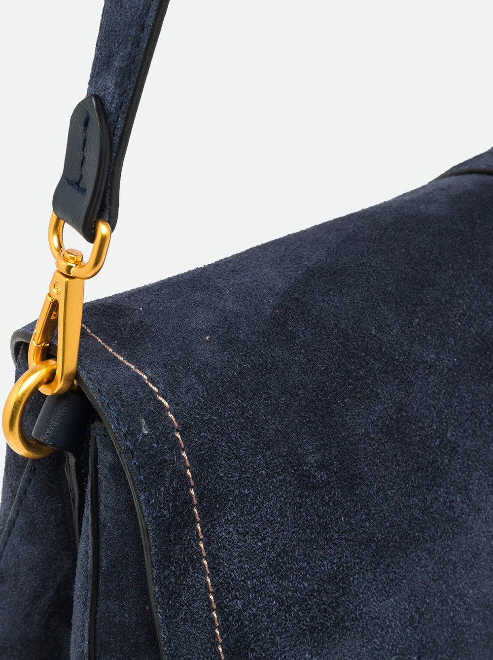 Borsa Helena round in camoscio notturno BS12619 BLU GIANNI CHIARINI 