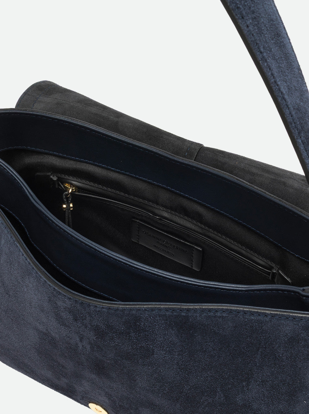 Borsa Helena round in camoscio notturno BS12619 BLU GIANNI CHIARINI 