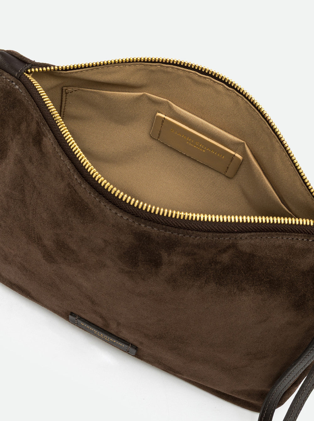 Borsa a tarcolla Nora pouch moka BS10225 MARRONE GIANNI CHIARINI 