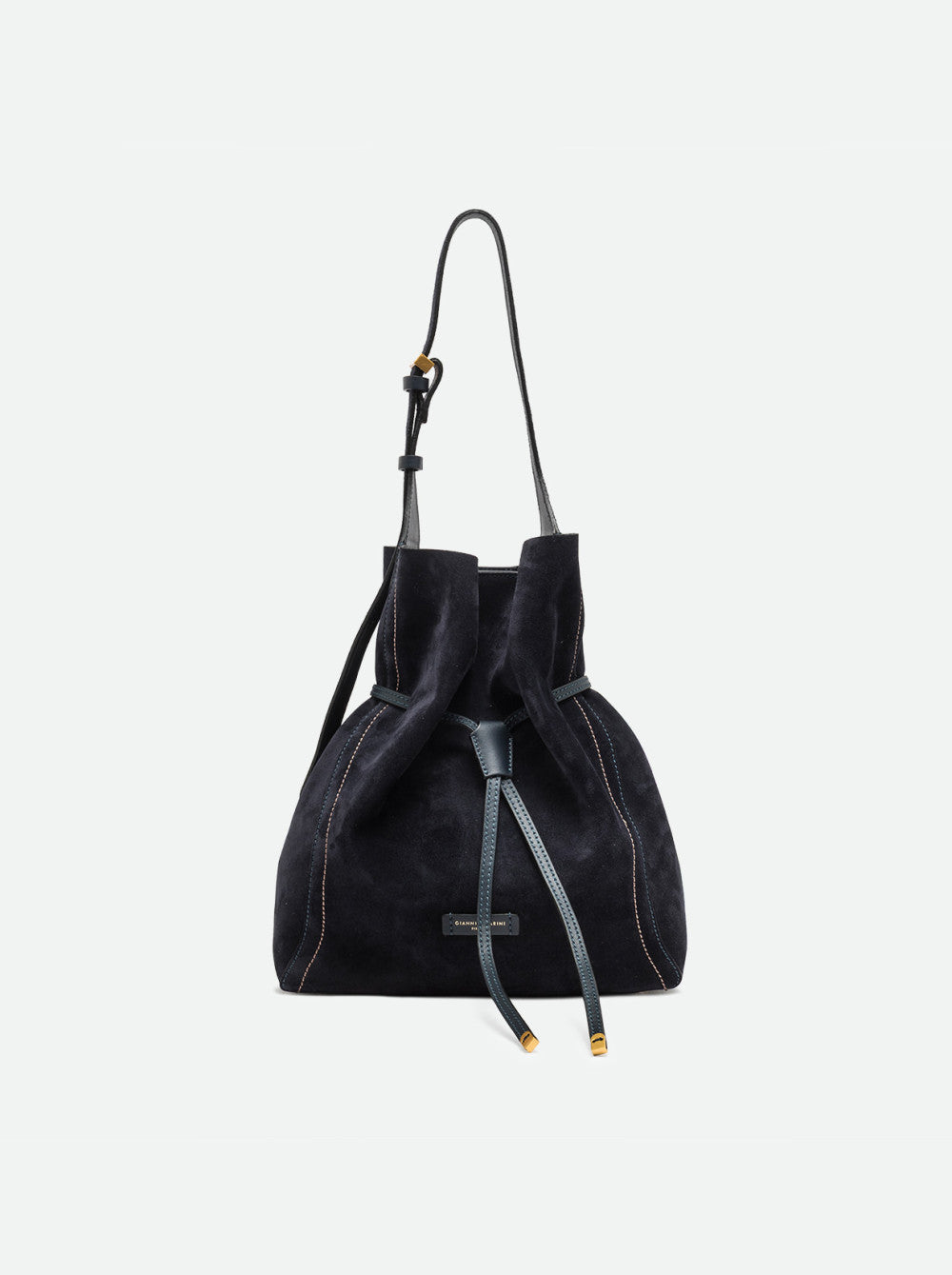 Borsa a tracolla Sienna in camoscio notturno BS11787 BLU GIANNI CHIARINI 